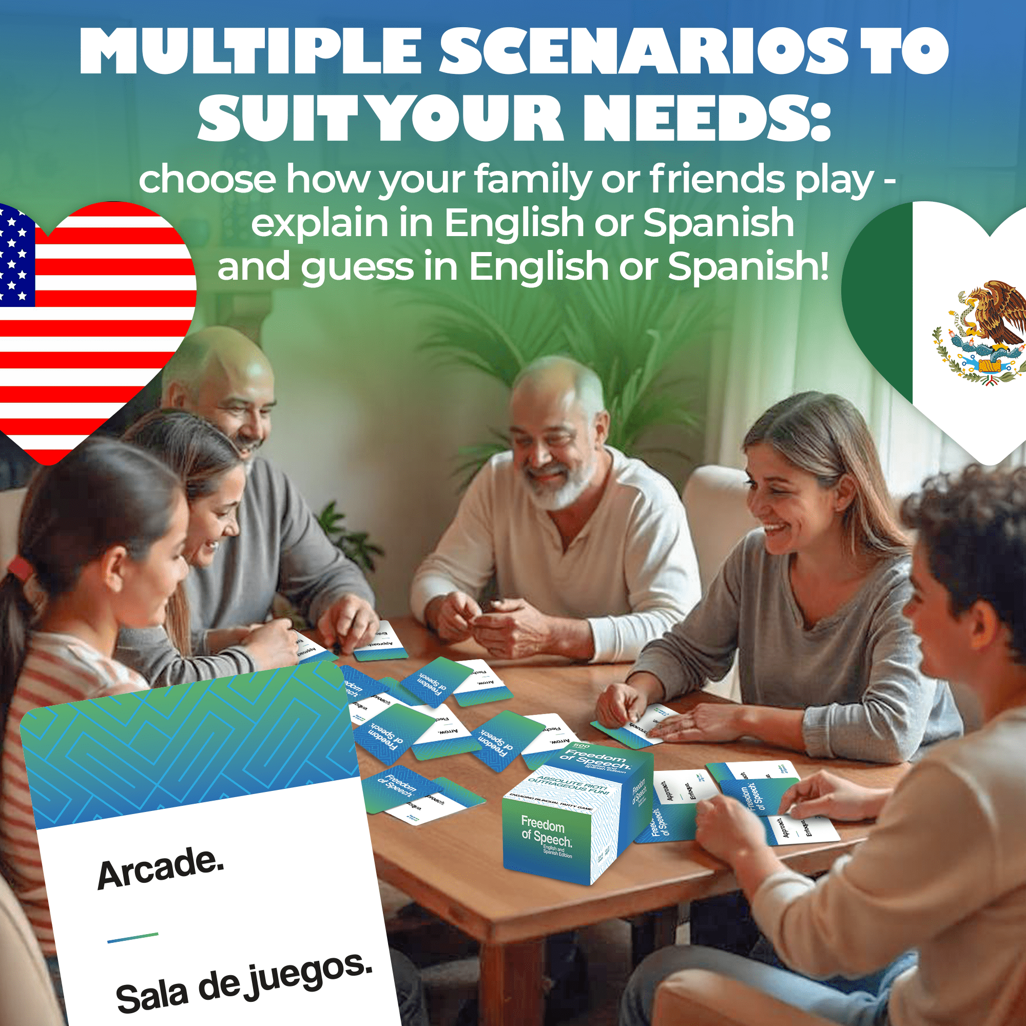 Bilingual Card Game – Fun Spanish & English Family Game