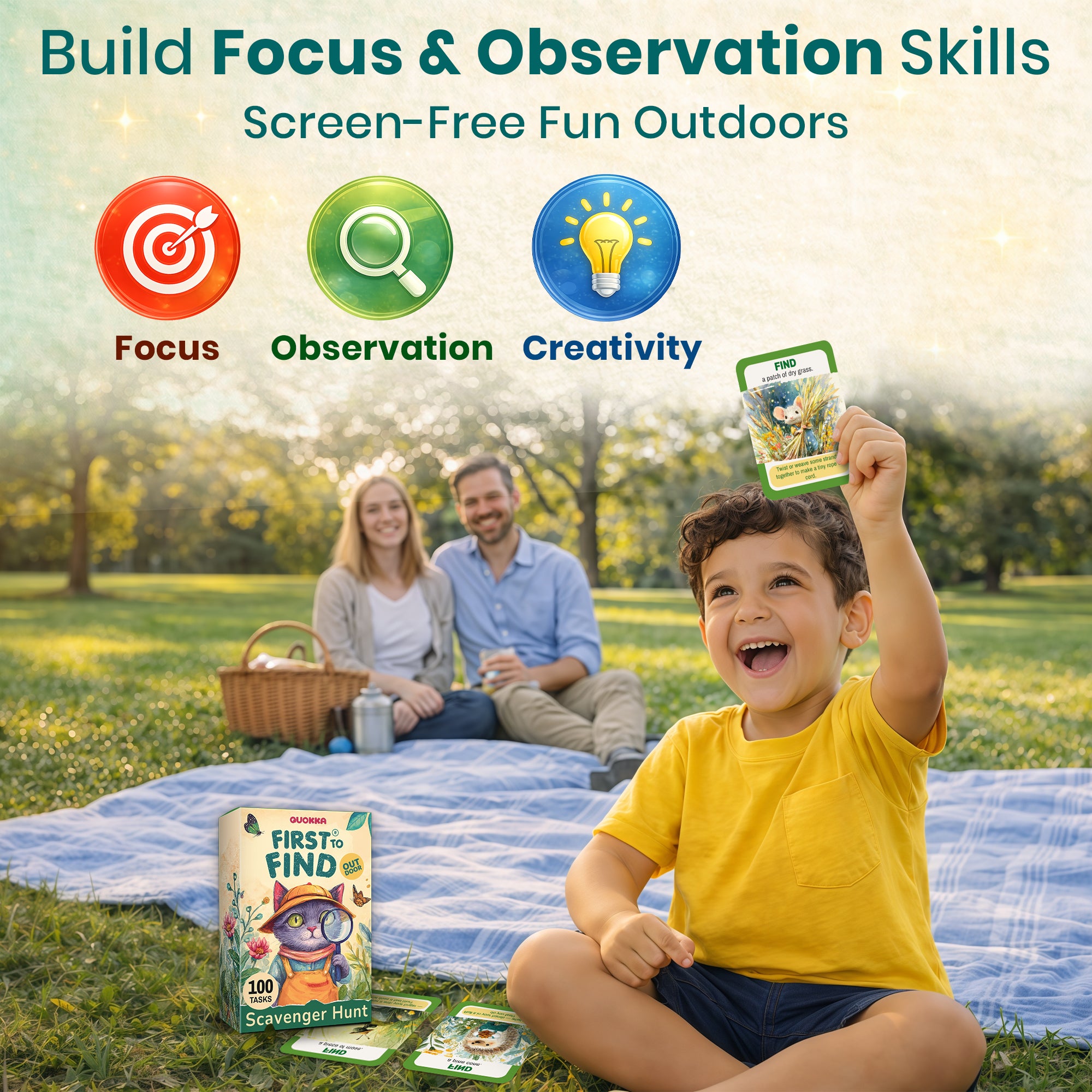 Scavenger Hunt Game for Kids Ages 4-8 - Outdoor Adventure Games