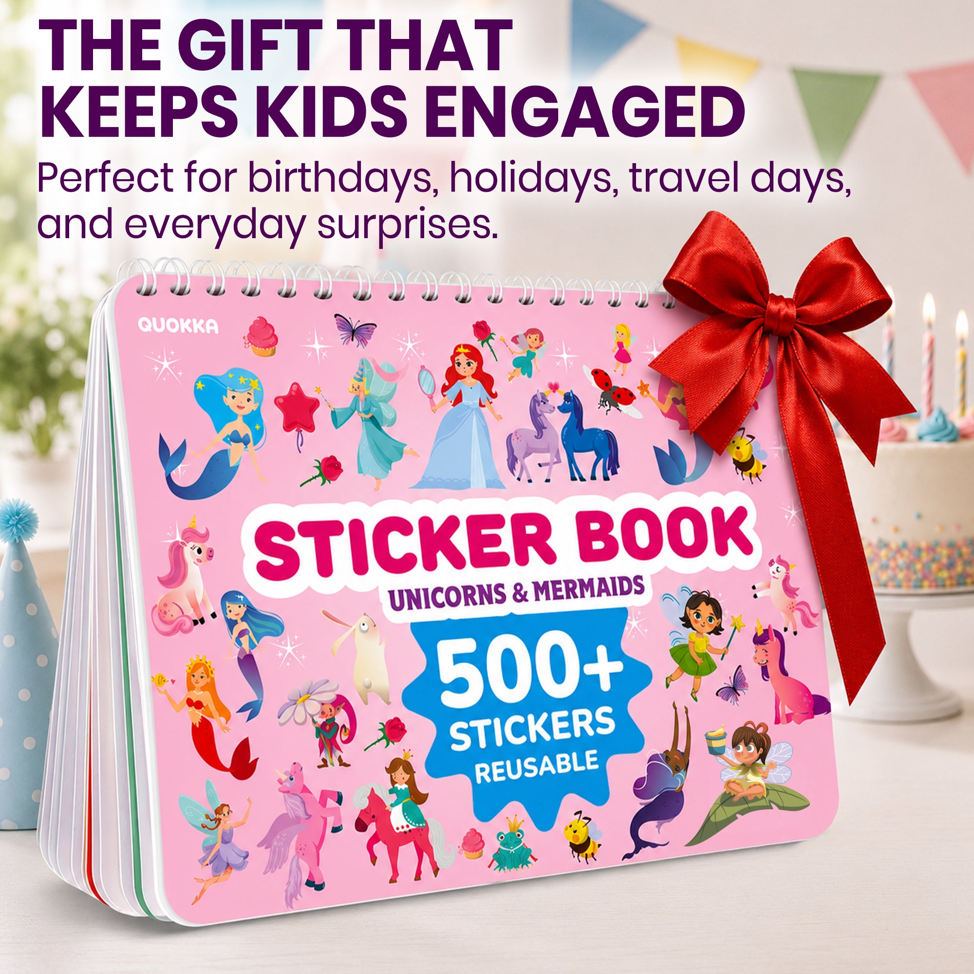 Sticker Book for Kids Fairy Tale - Draw & Stick Creative Workbook