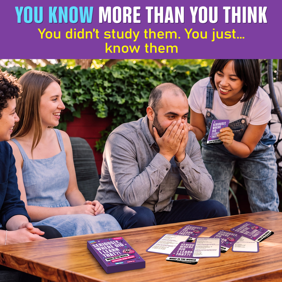 Trivia Card Games for Adults & Teens - 300 Questions on World Facts