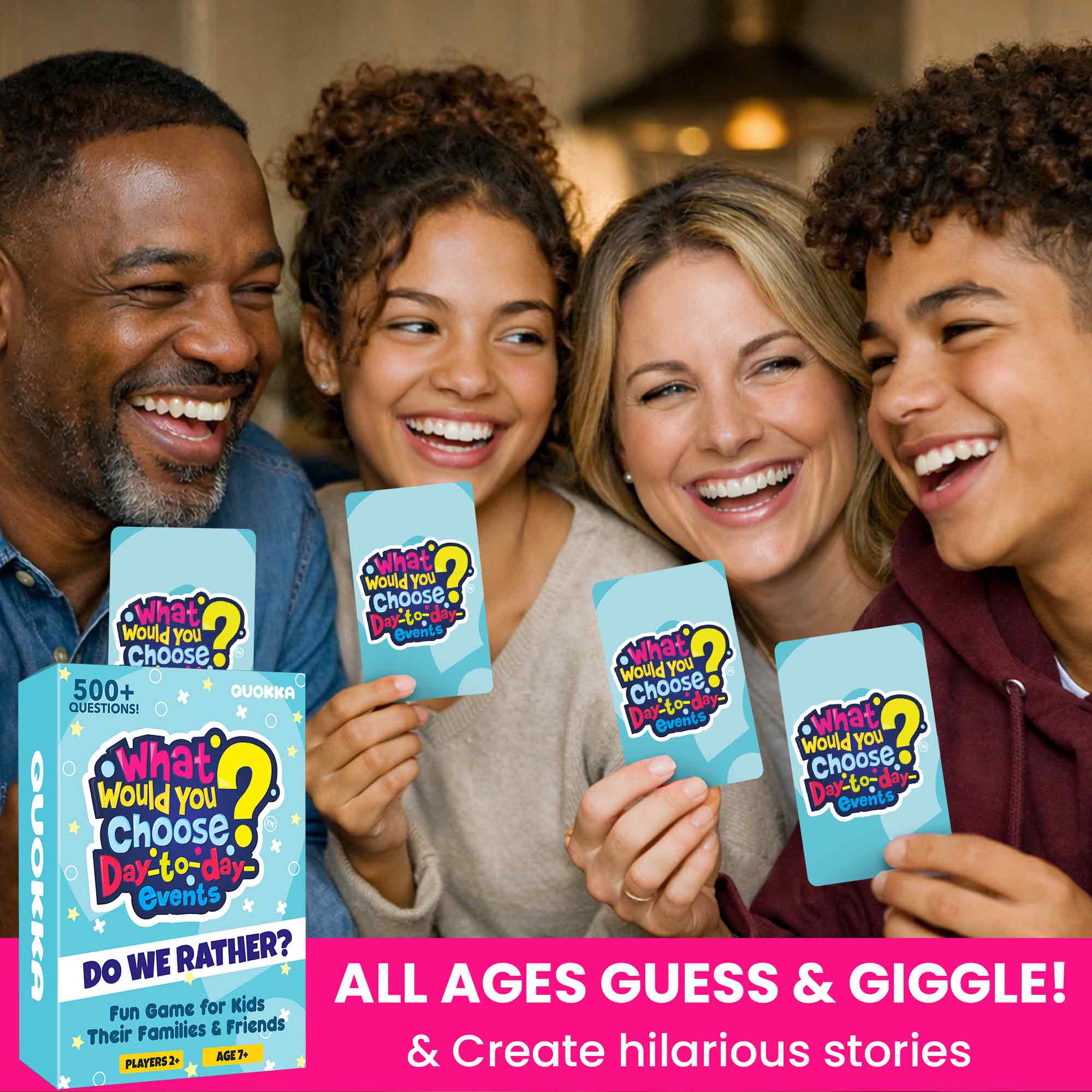 Card Game What Would You Choose? Day to Day Events for Kids & Family