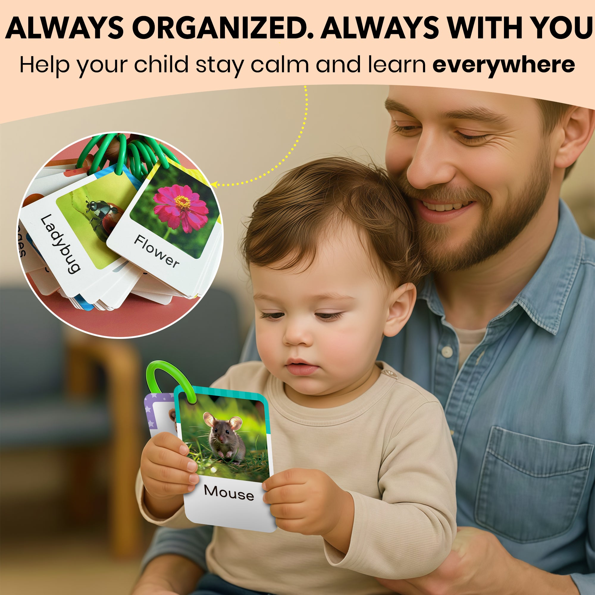 225 Flash Cards for Toddlers 1-3 | Alphabet & First Words