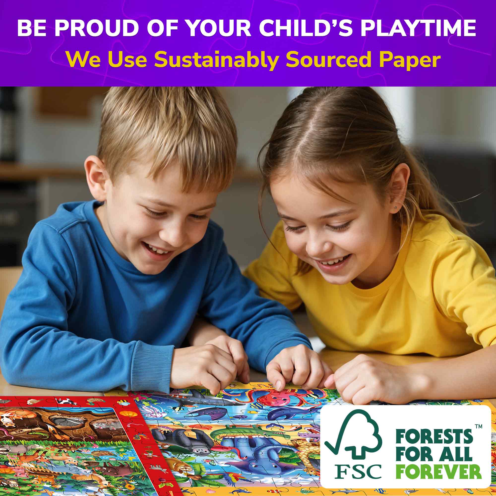 100 Piece Search & Find Puzzles for Kids City and Animals