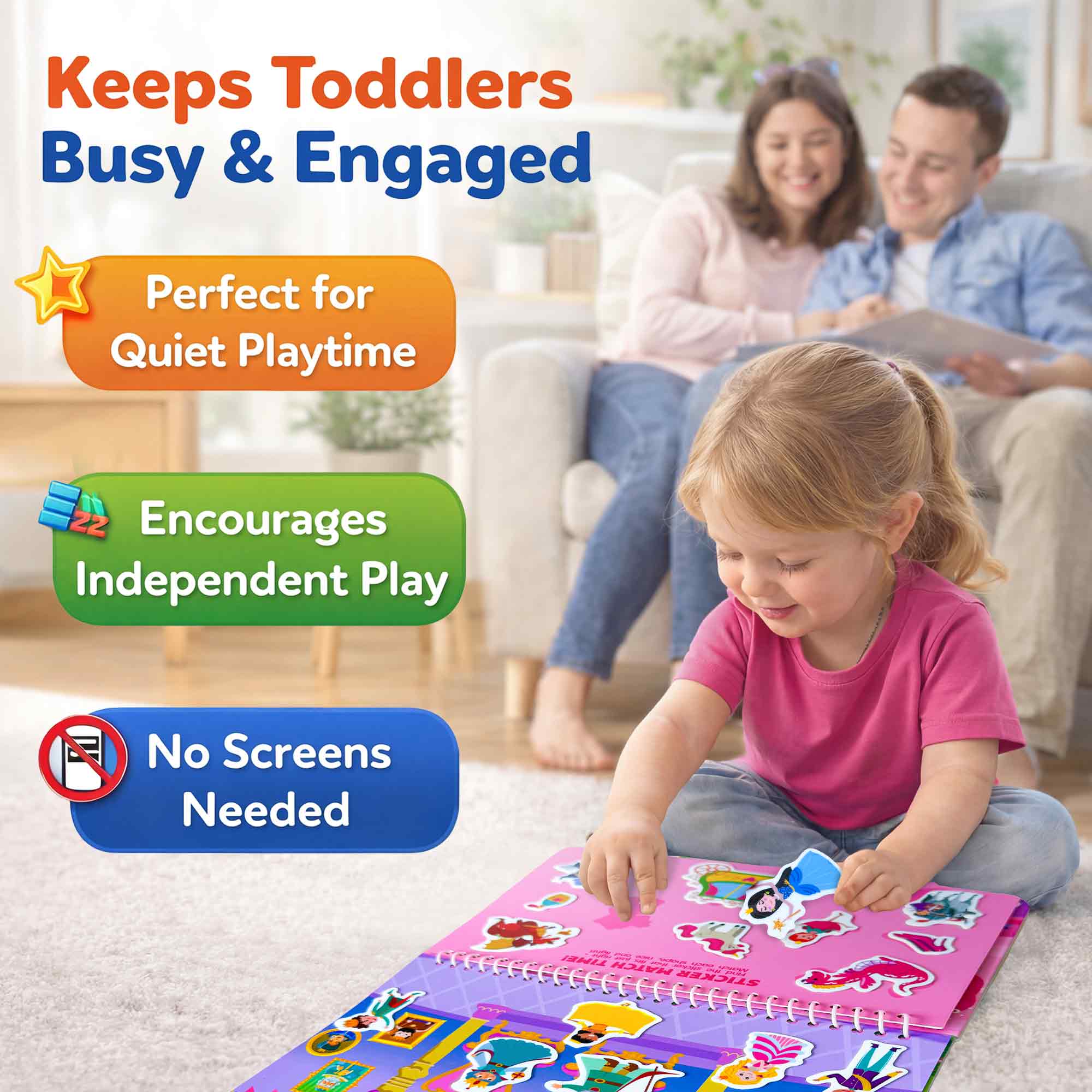 Jelly Sticker Books for Toddlers - Fairy Tale Themes