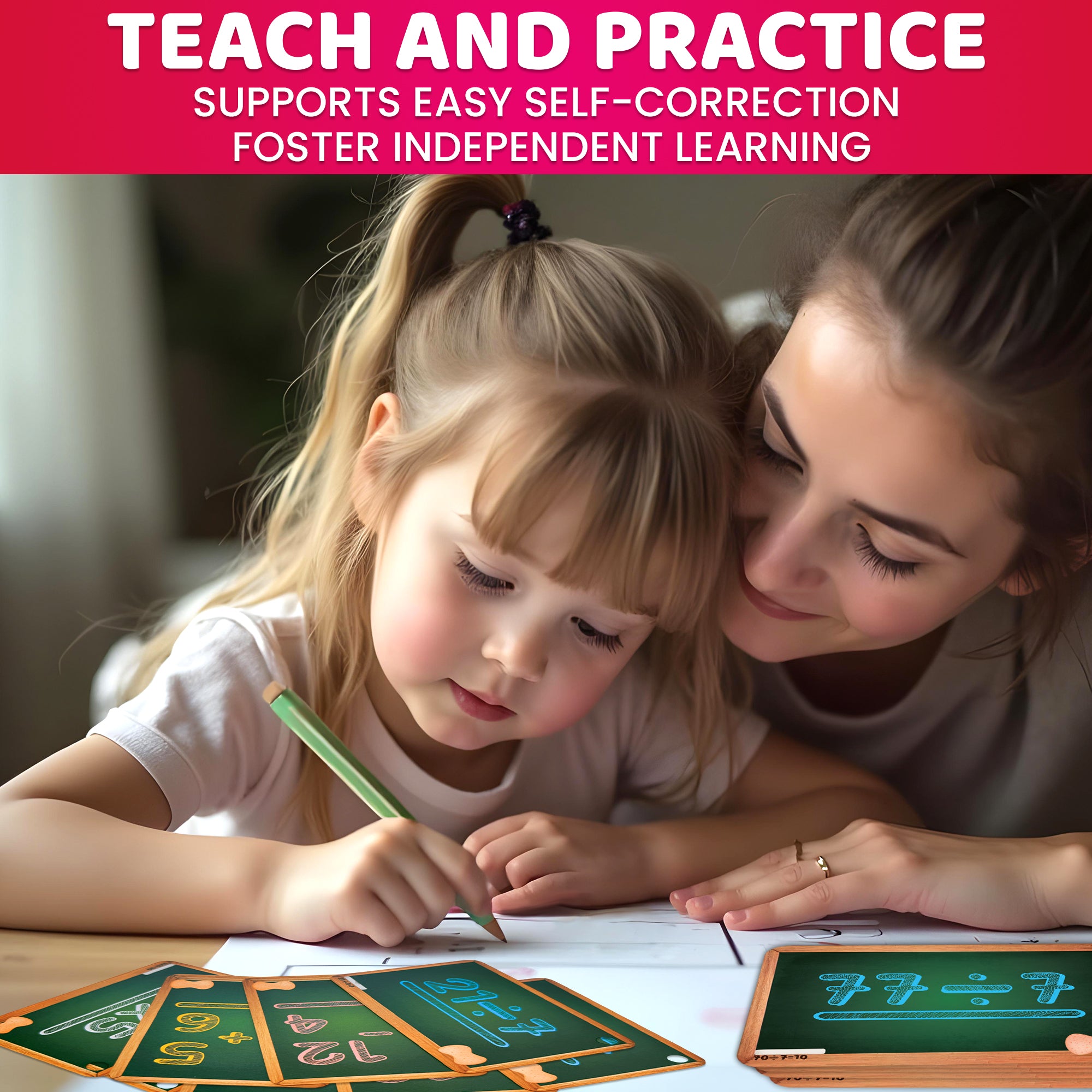 Flash Cards 4-in-1 set Math Set | Math Flashcards for Kids