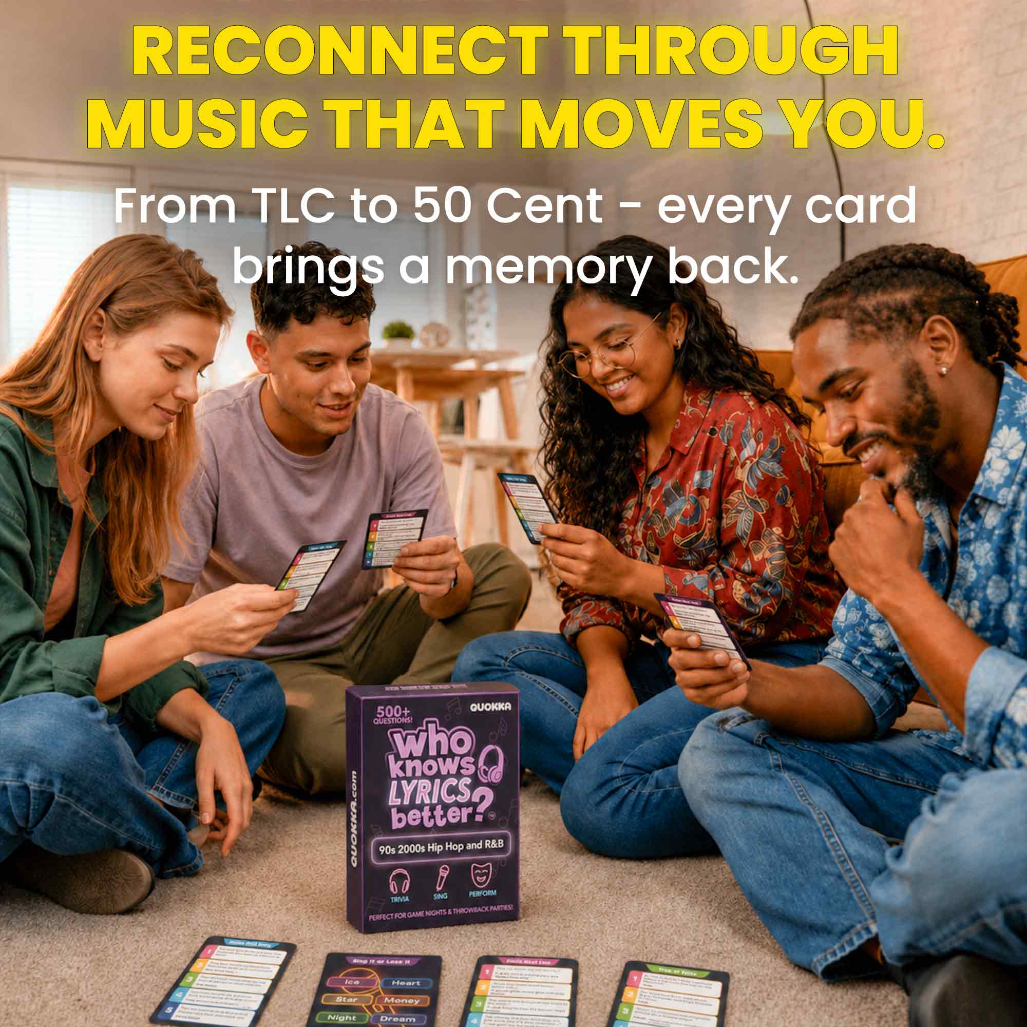 Card Game Who Knows Lyrics Better? 90s & 2000s Hip-Hop & R&B
