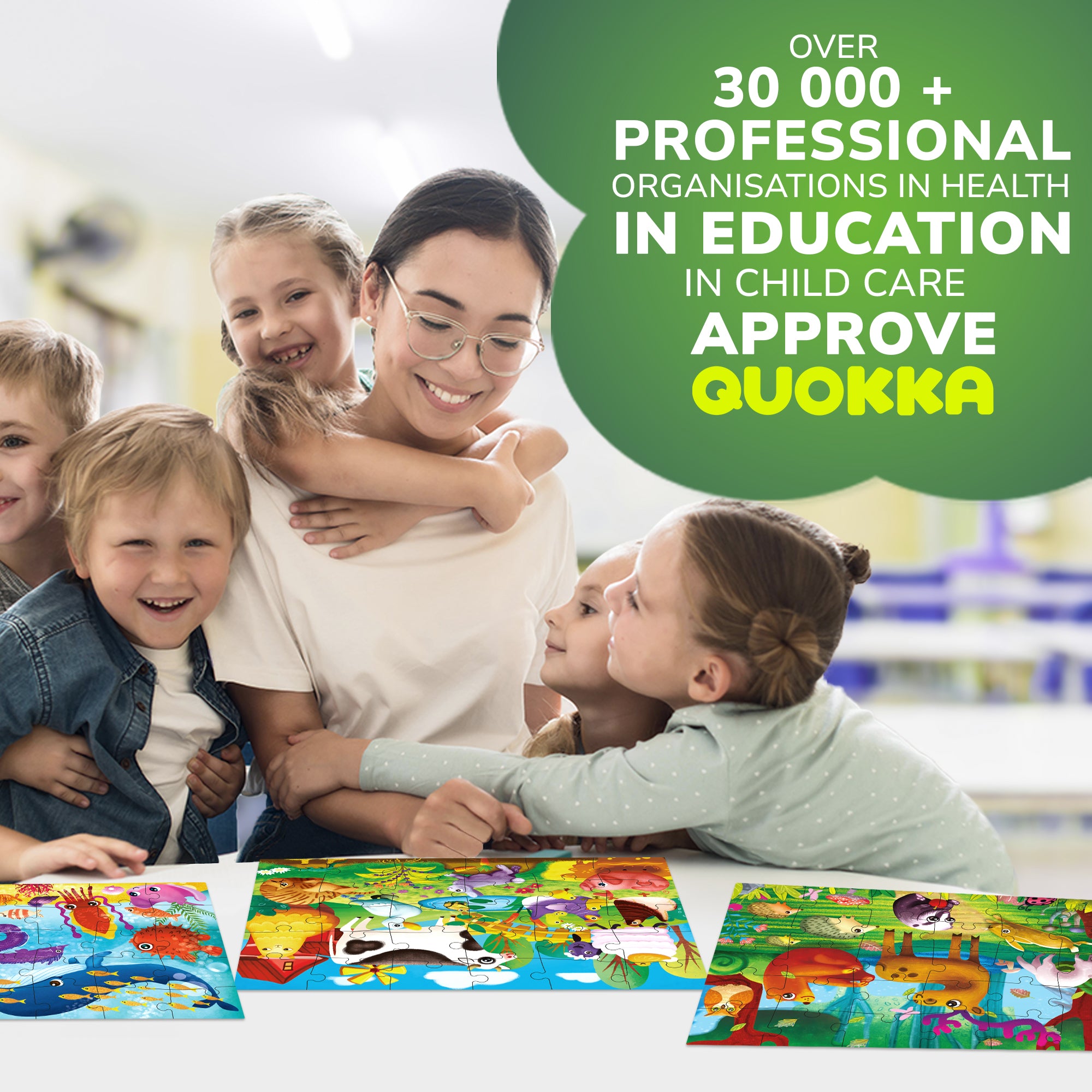 30 Piece Puzzles for Kids | Forest, Ocean & Africa Animals