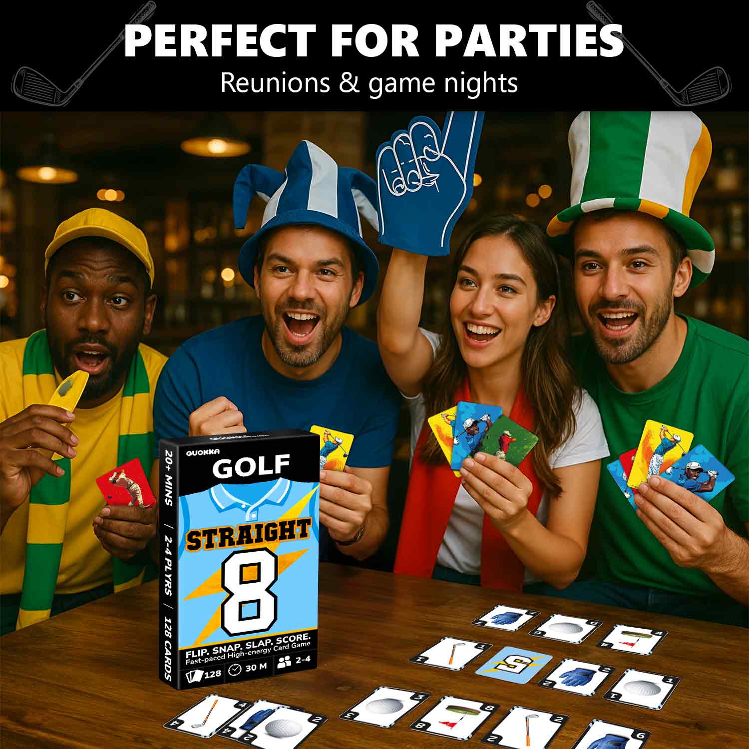 Fast-Paced Golf Card Game for Kids & Adults