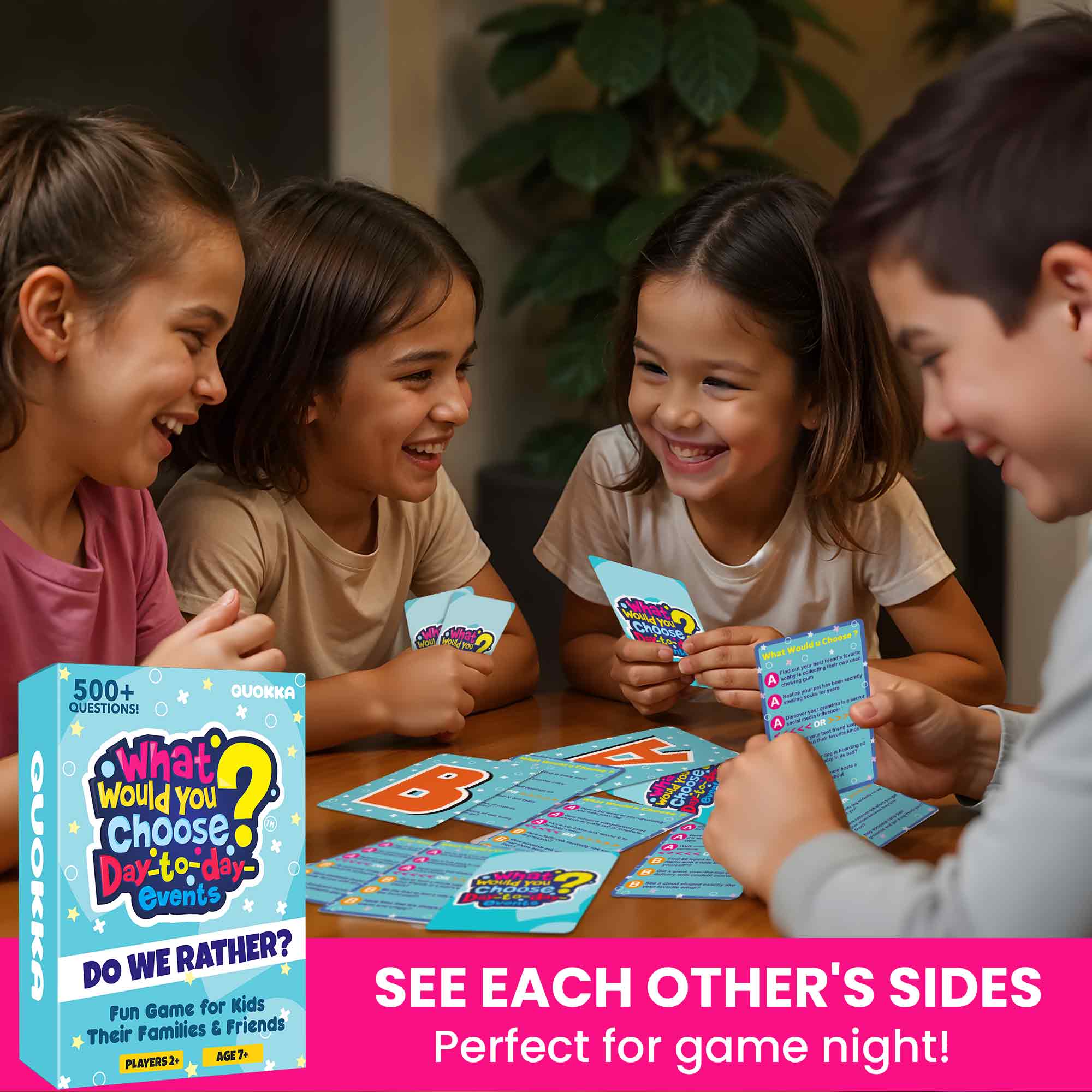 Card Game What Would You Choose? Day to Day Events for Kids & Family
