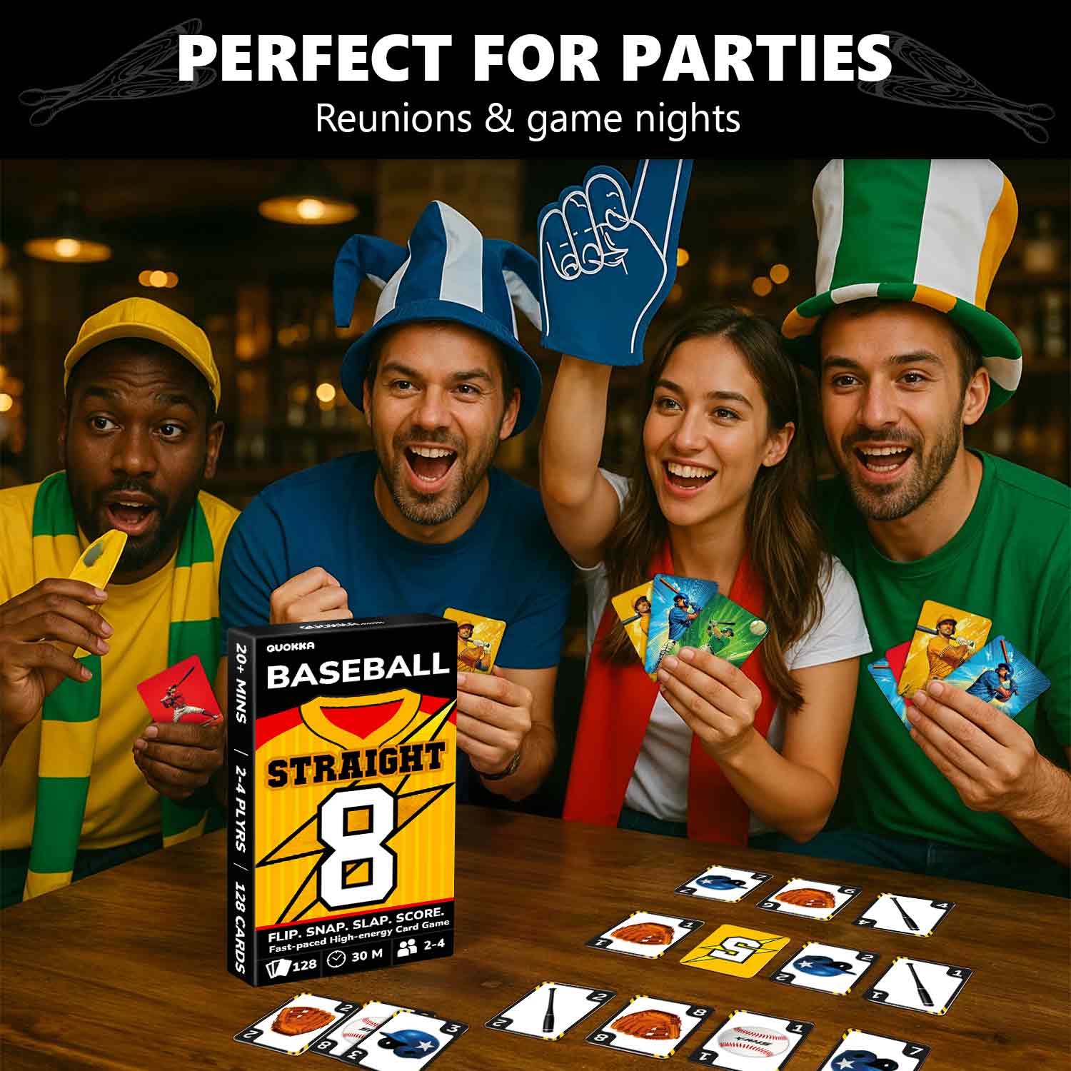 Fast-Paced Baseball Card Game for Kids & Adults
