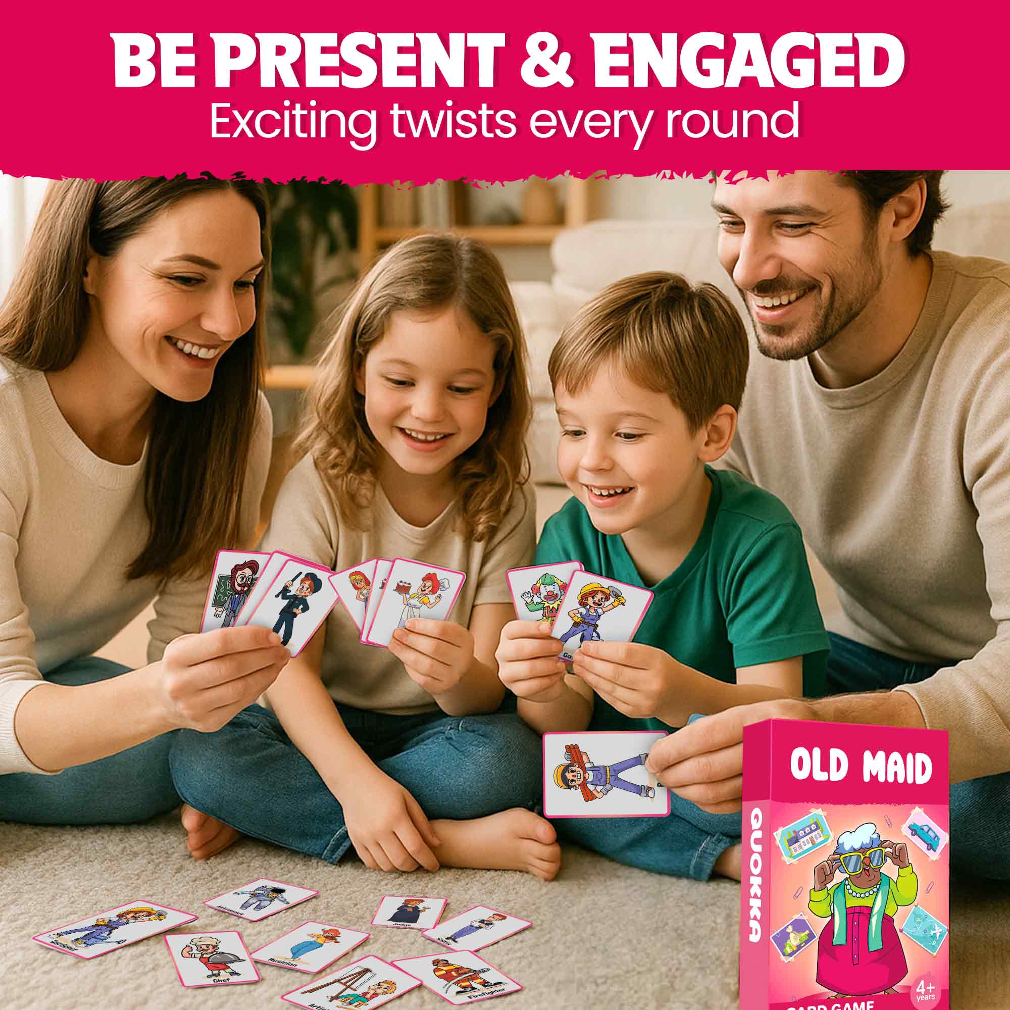 Old Maid Card Game for Kids Ages 4–8 - Educational & Engaging Fun Game