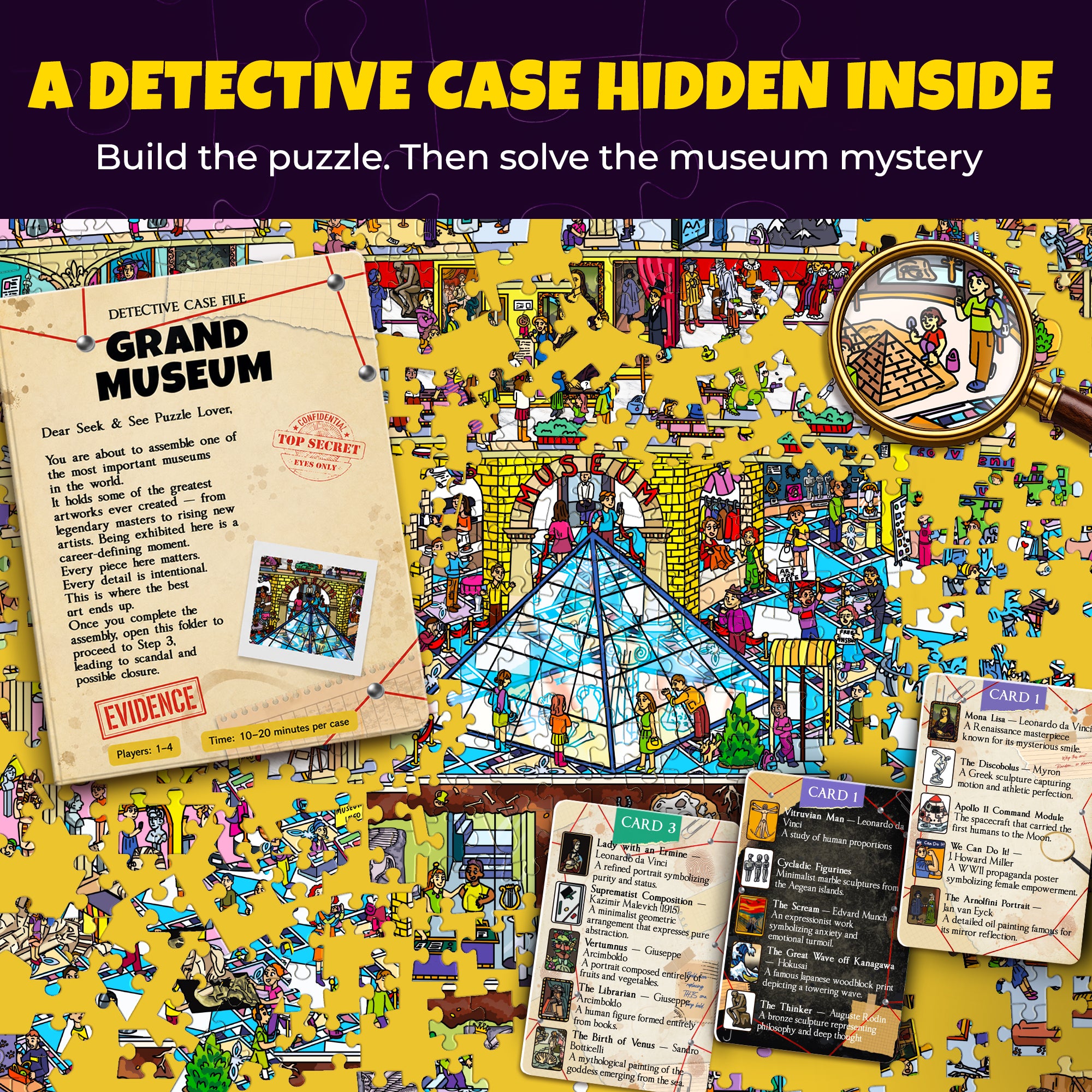 1000 Pcs Puzzle for Adults with Hidden Tasks - Grand Museum