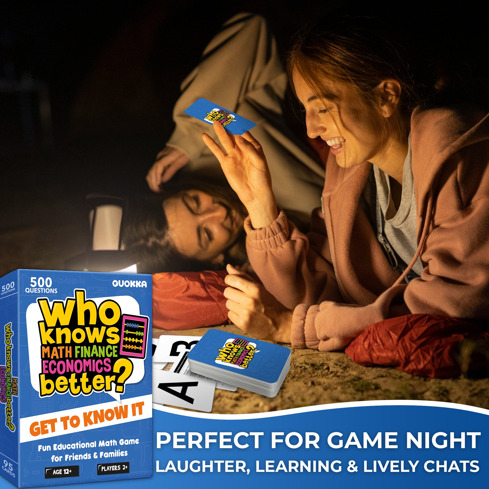 Trivia Card Game Who Knows Math Better? Educational Game