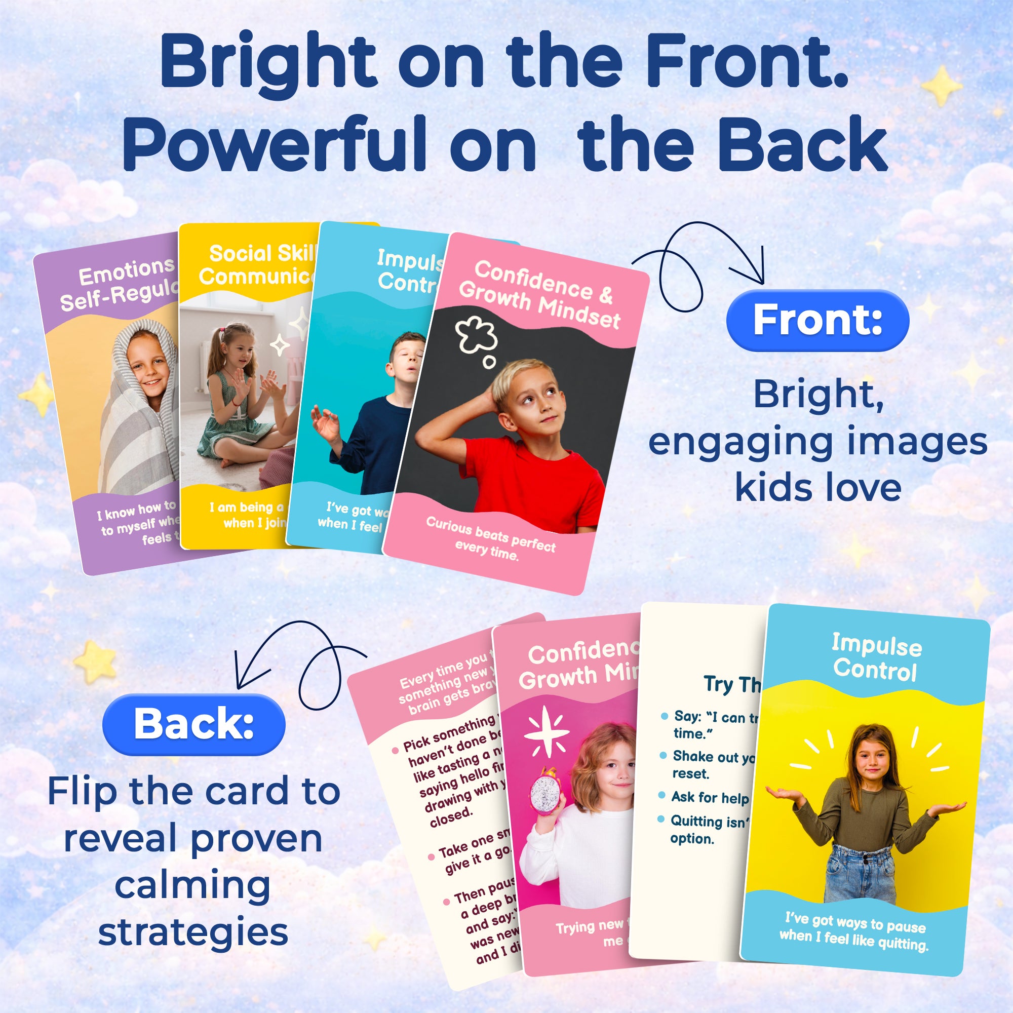 Emotional Regulation Cards for Kids – ADHD Focus & Calm Deck