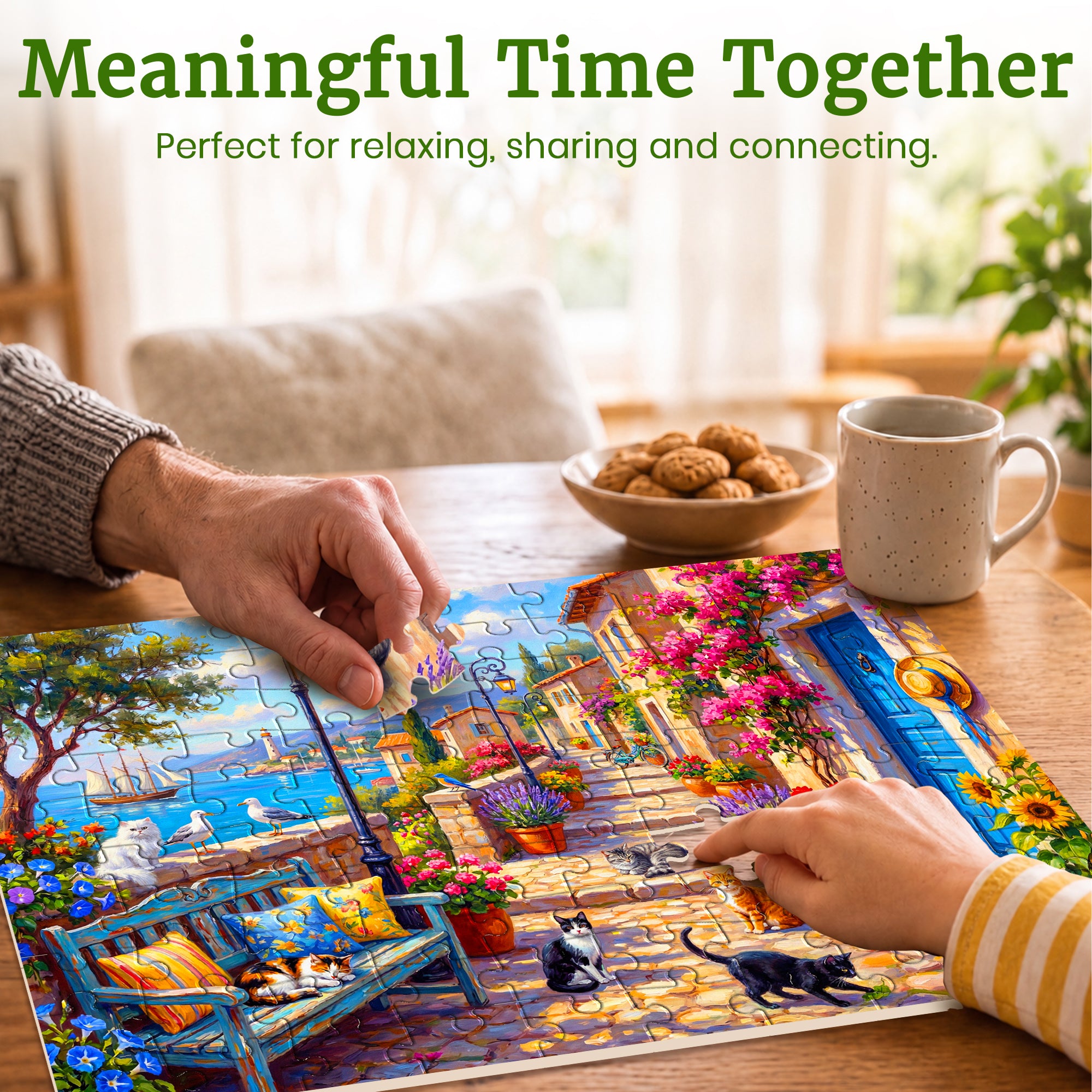 100 Pcs Search & Find Dementia Puzzles for Elderly - European Towns
