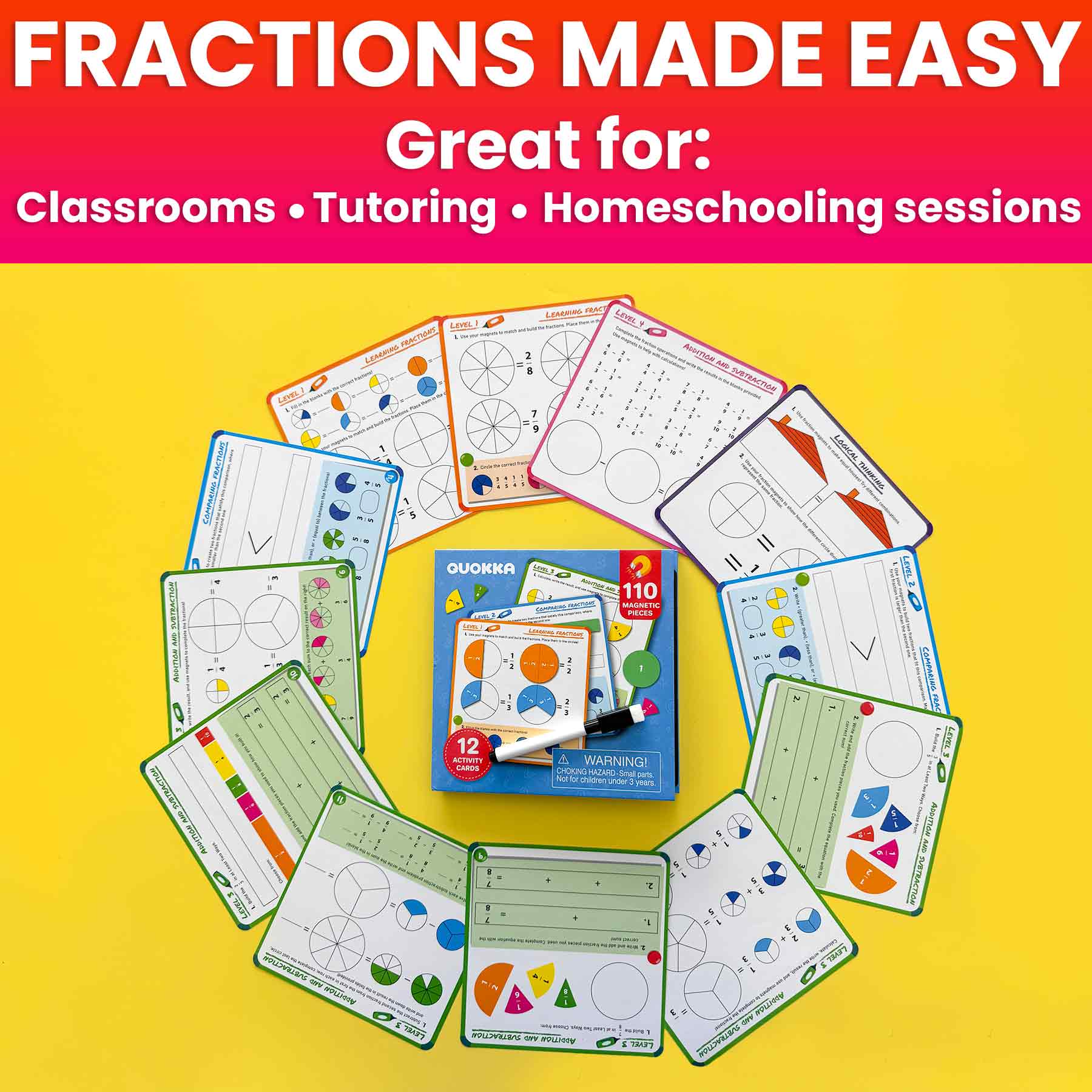 Magnetic Fractions Set – Hands-On Math Learning