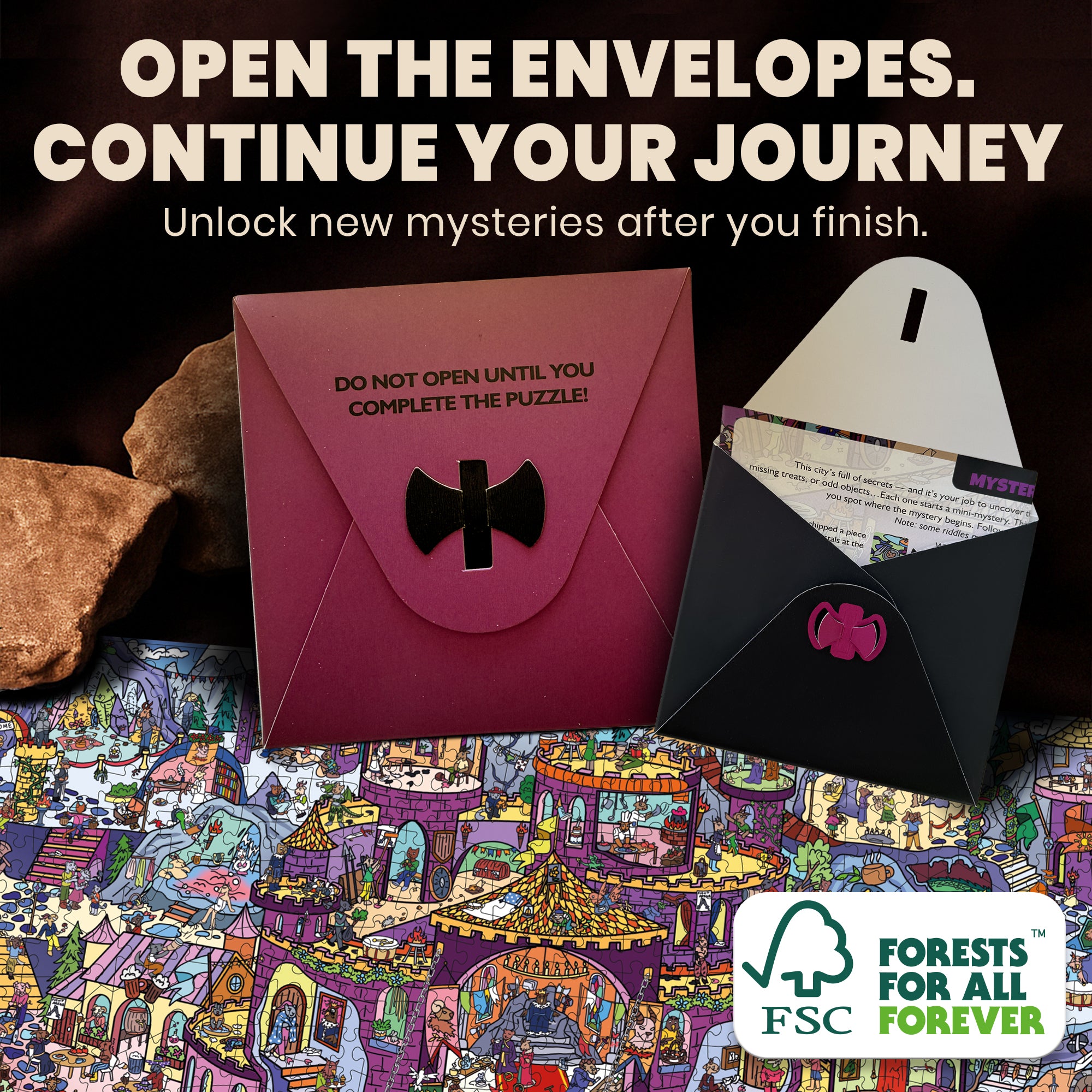 1000 Pcs Puzzle for Adults with Hidden Tasks | Rocktail Kingdom