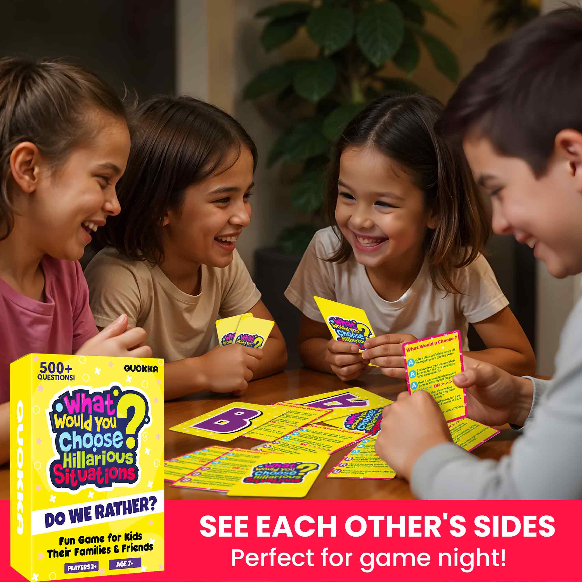 4 Set Card Game What Would You Choose? for Kids & Family