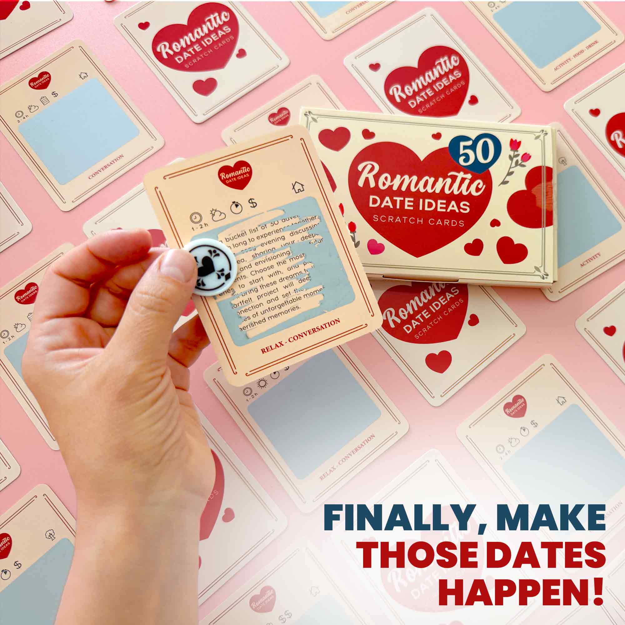 50 Romantic Dates | Scratch Cards for Couples