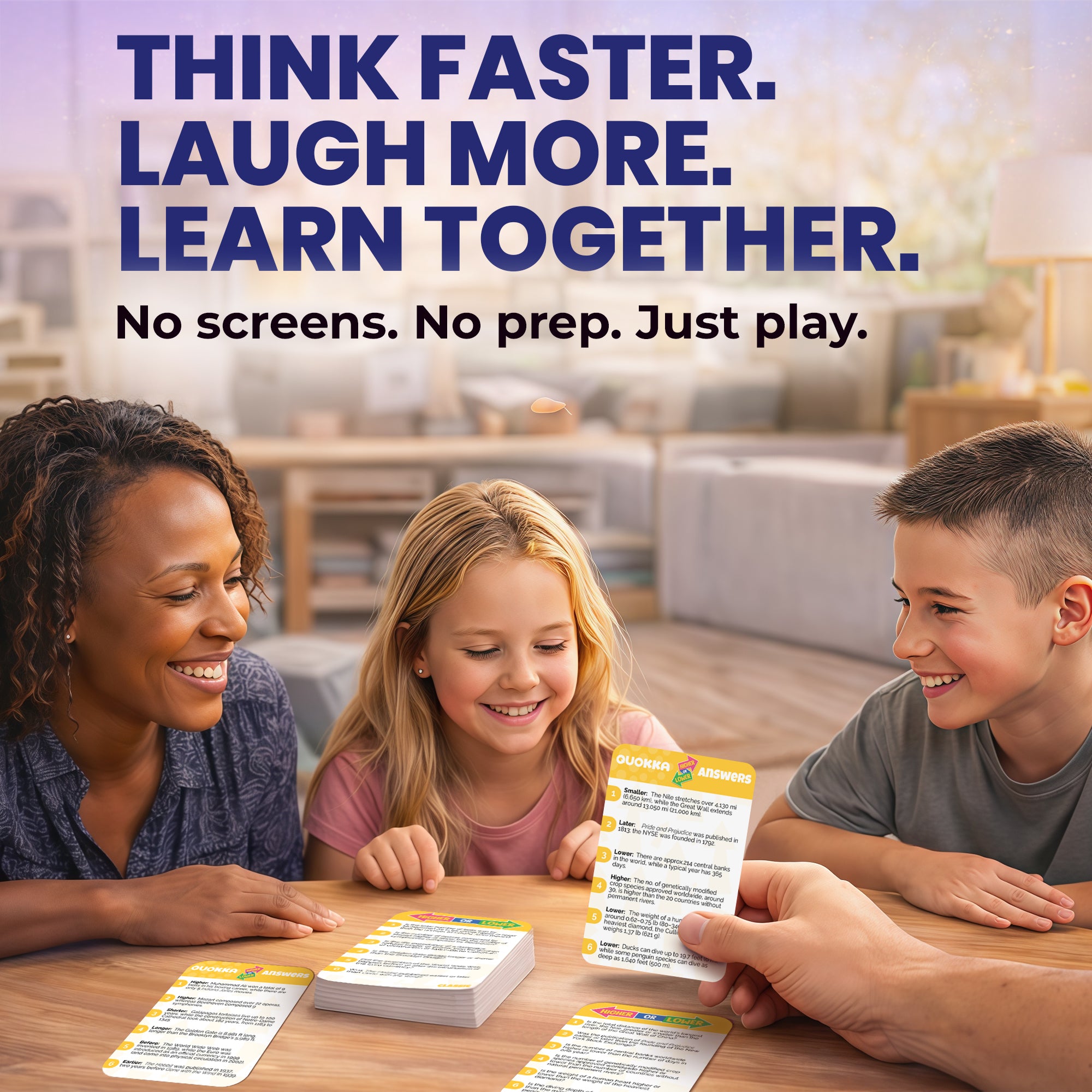 Higher or Lower Board Game | Family Card Game