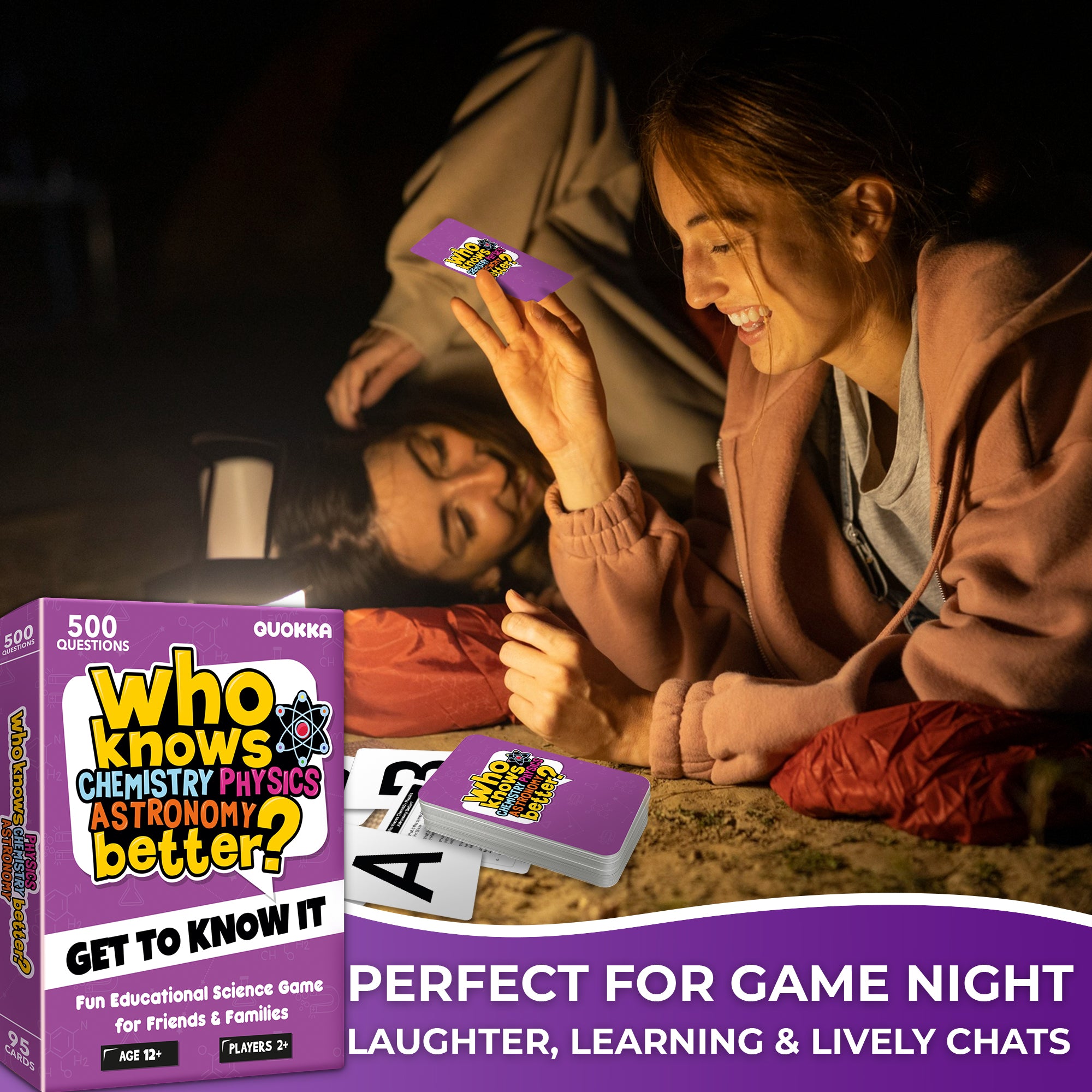 Trivia Family Game Who Knows Science Better? for Adults