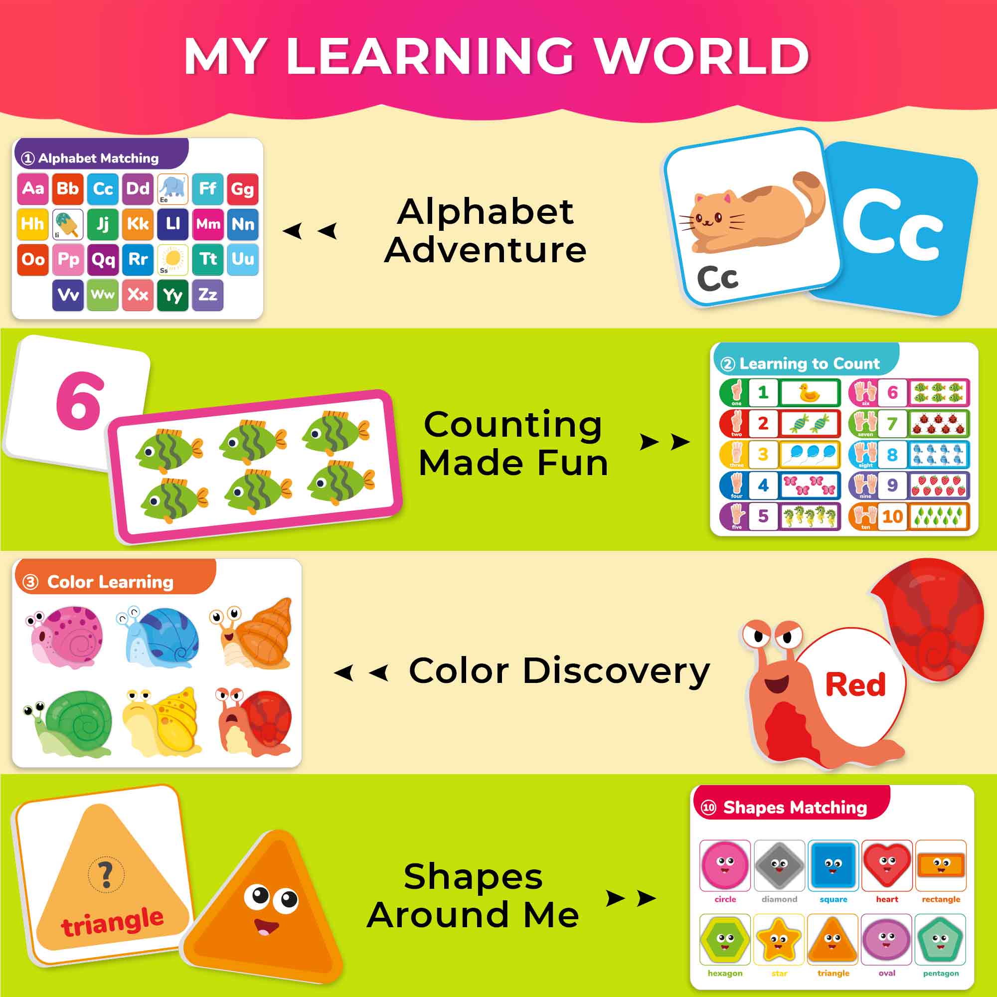 Montessori Busy Book for Toddlers | Activity Book with Interactive Pages