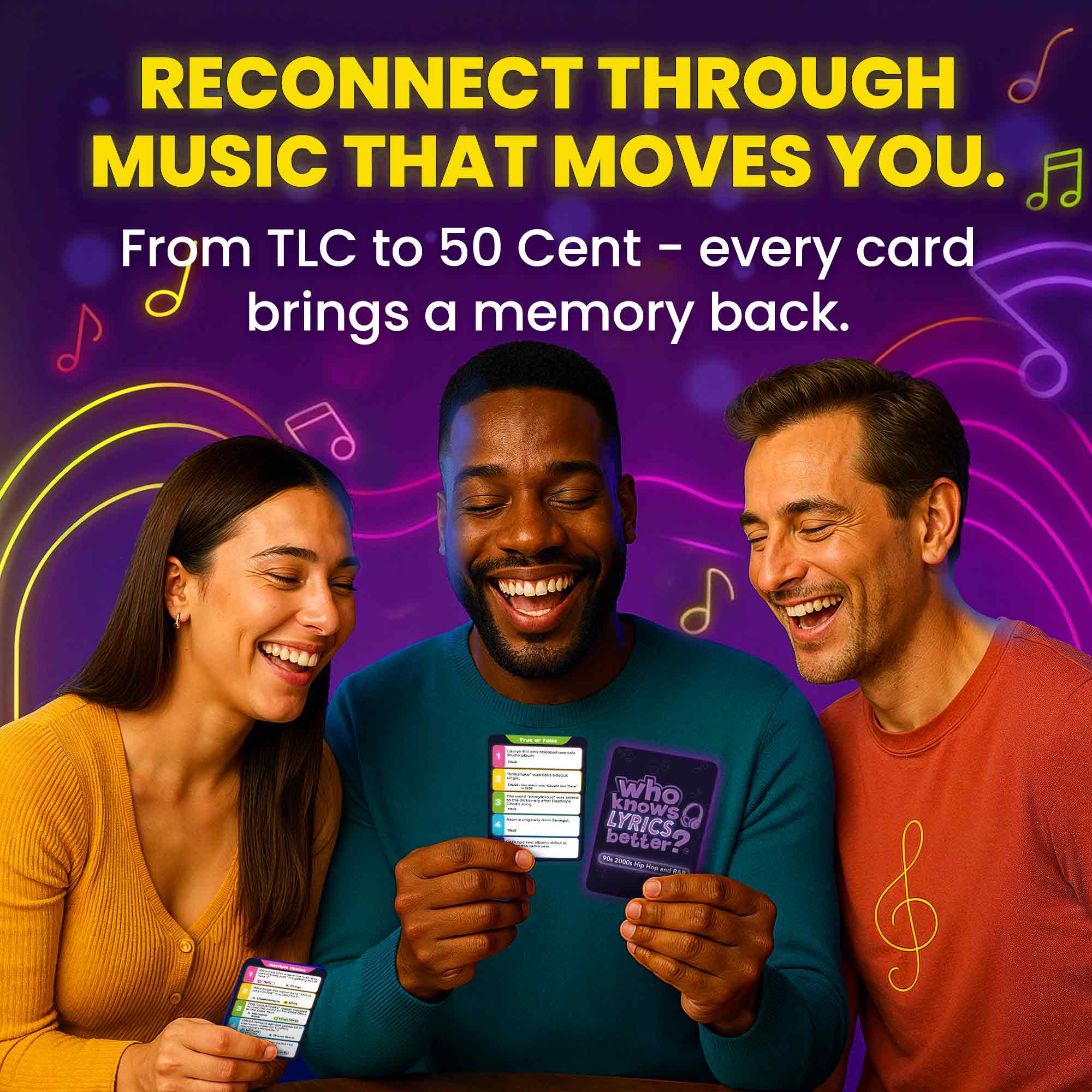 Card Game Who Knows Lyrics Better? 90s & 2000s Hip-Hop & R&B