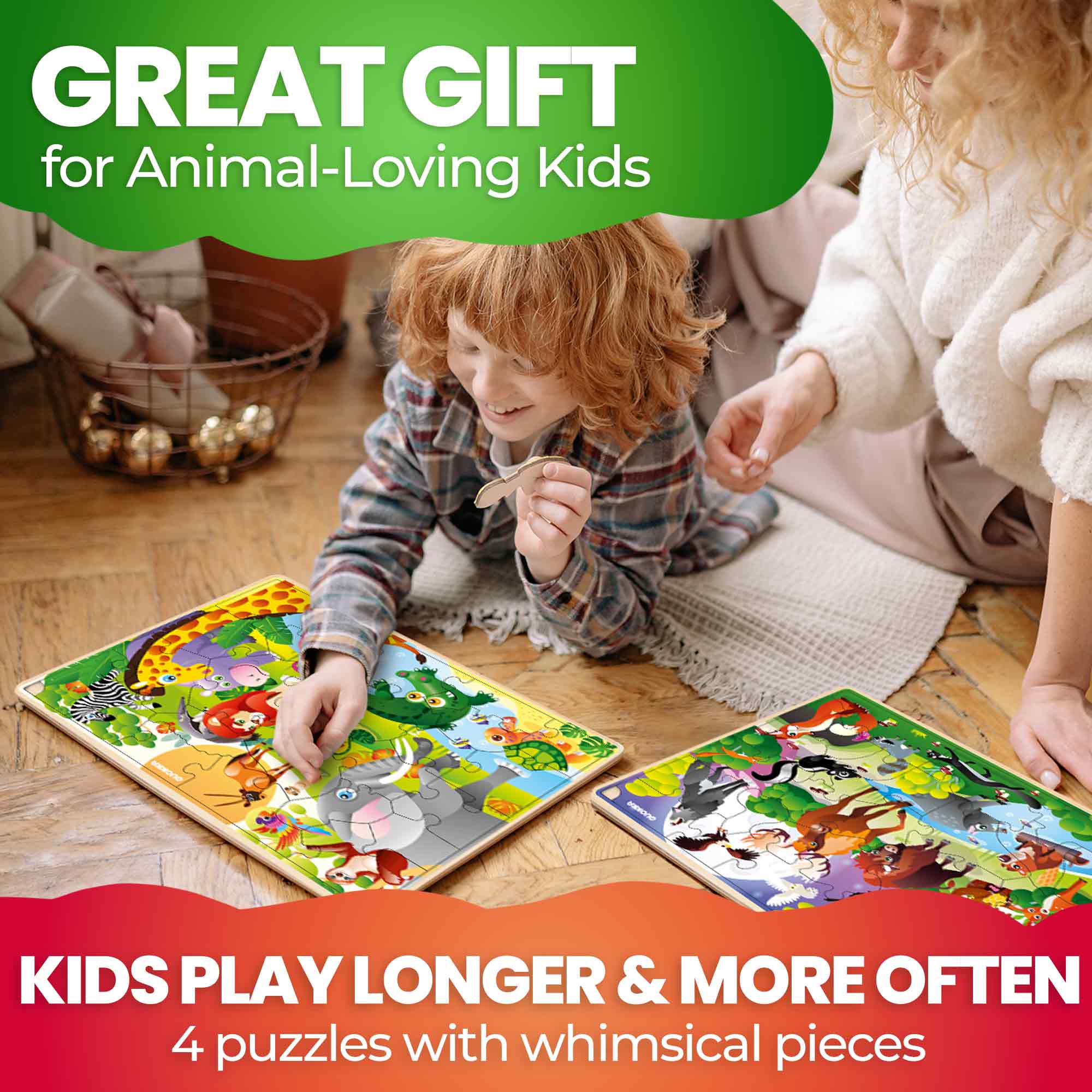 Wooden Puzzles for Kids