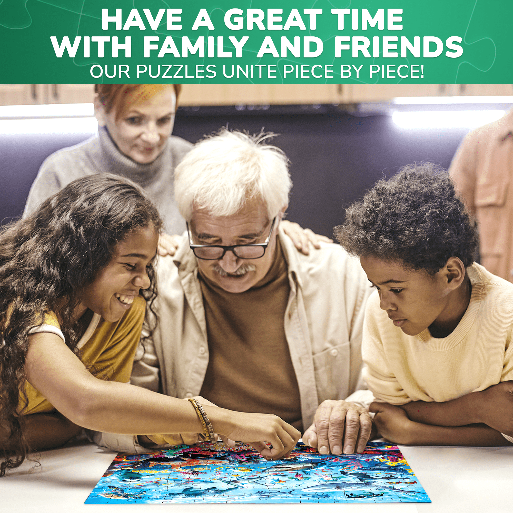 100 Pieces Puzzles with Ocean Animals