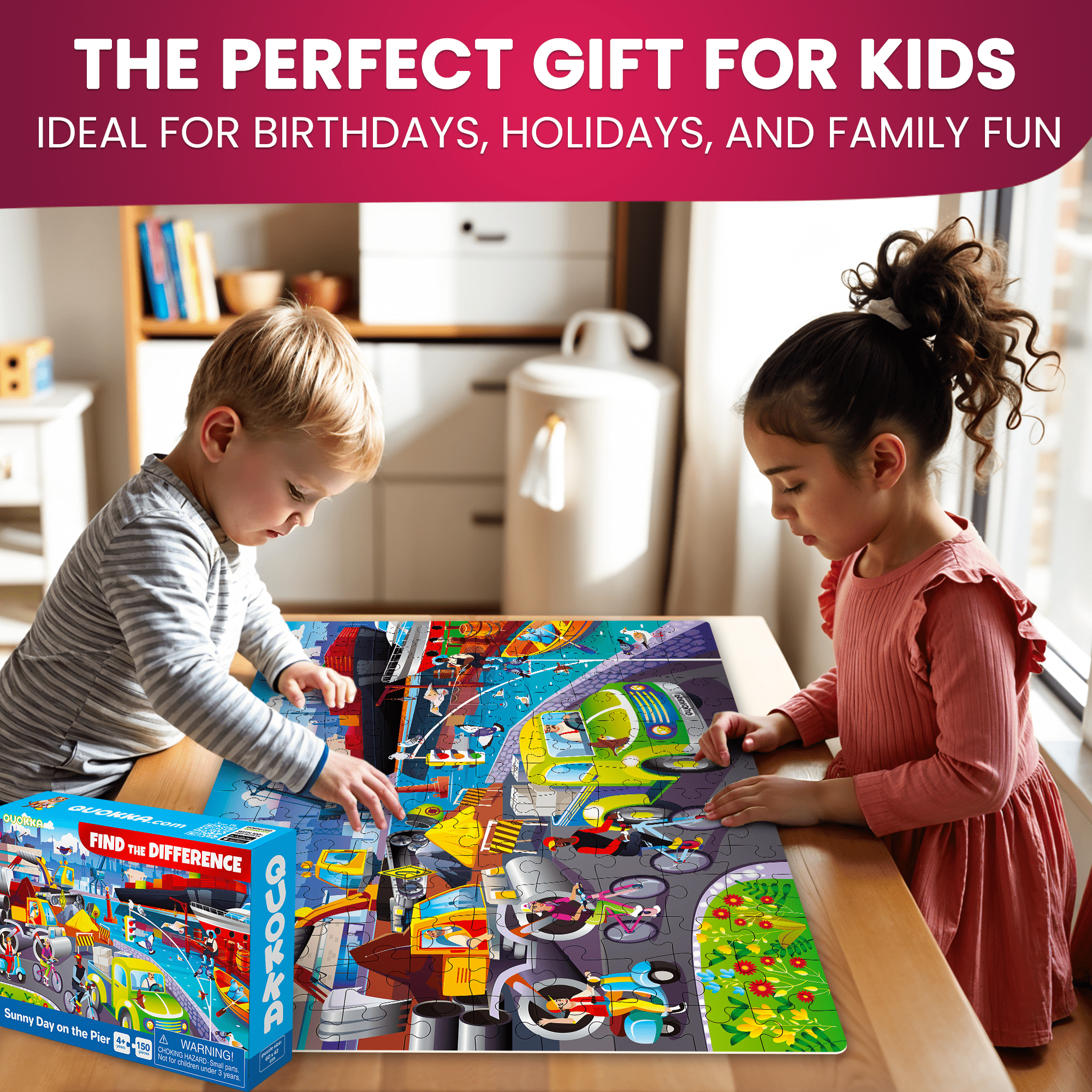 3X150 Piece Puzzles for Kids