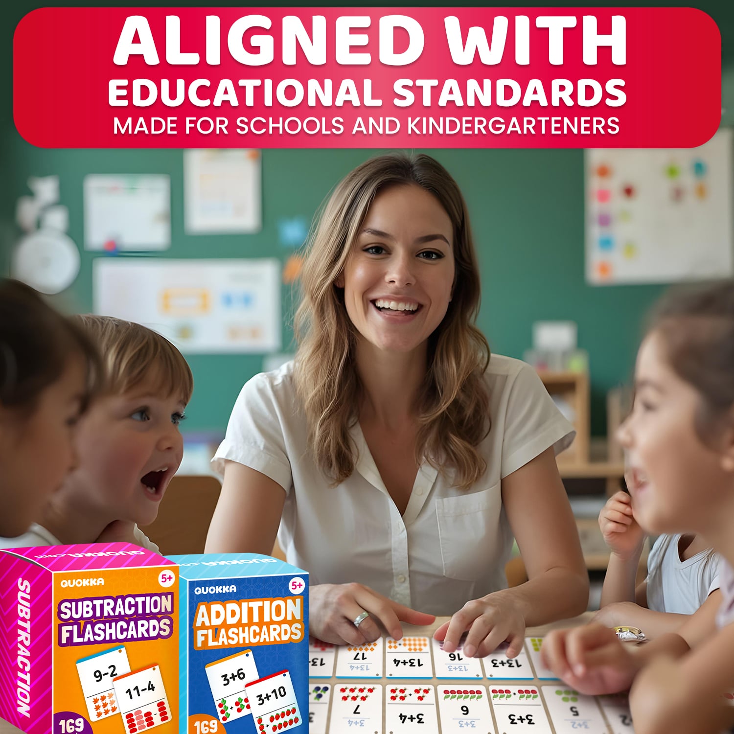 Math Flash Cards for Kindergarten