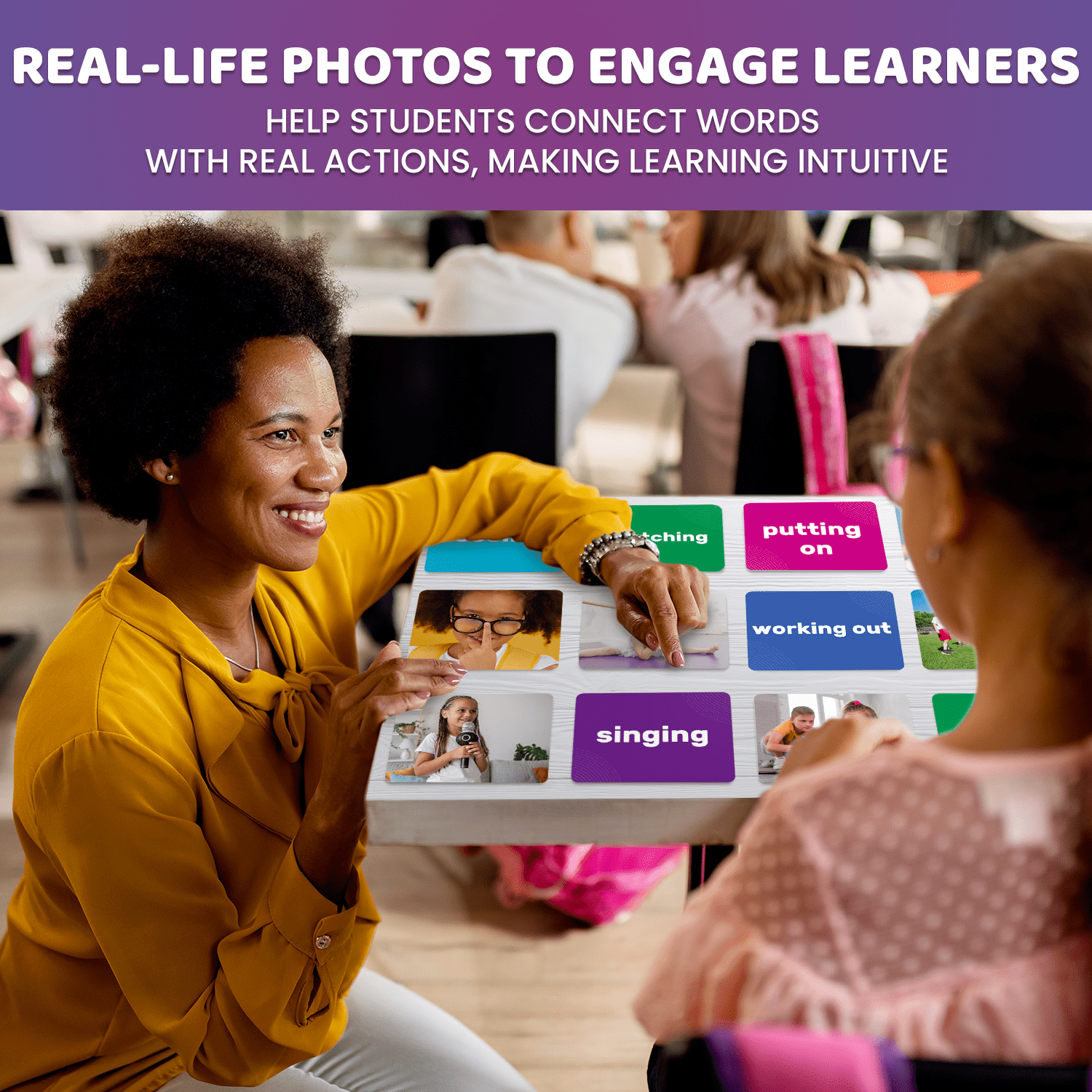Real-Life Large Flash Cards for Speech Therapy