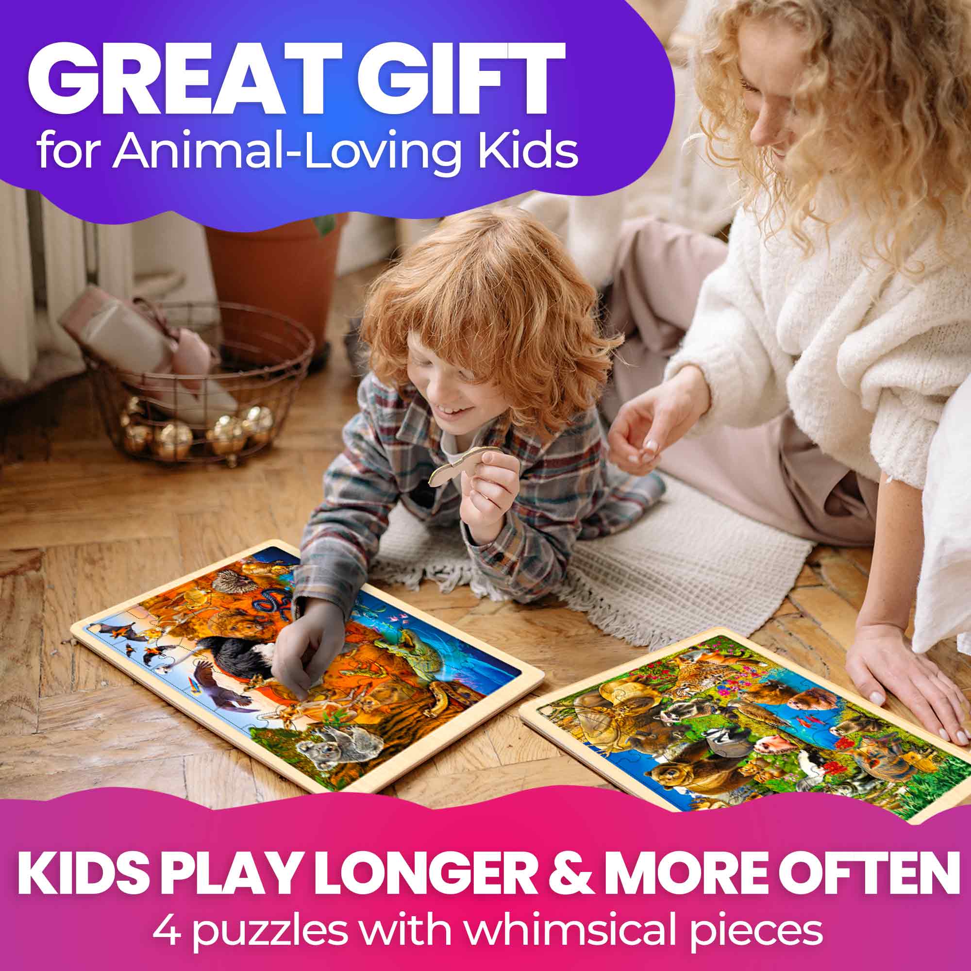 Wooden Realistic Puzzles