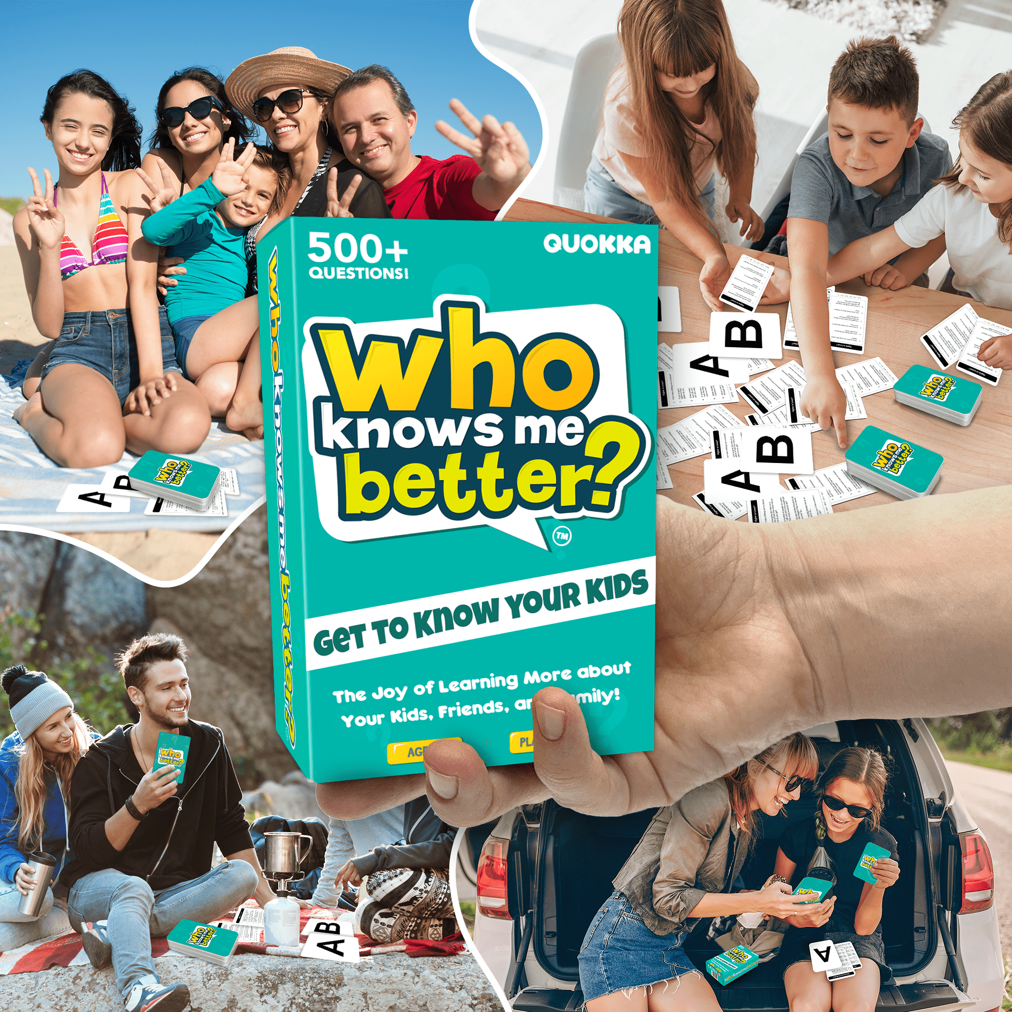 Who Knows Me Better Kids & Family Card Quiz Game