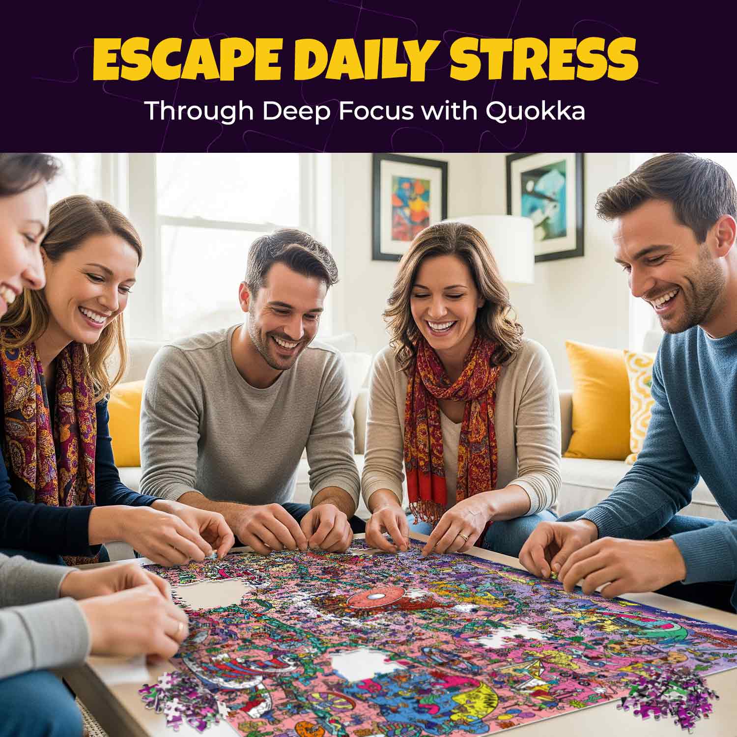 Bundle Set 3x1000 Piece Puzzle for Adults with Hidden Secrets & Audio Story