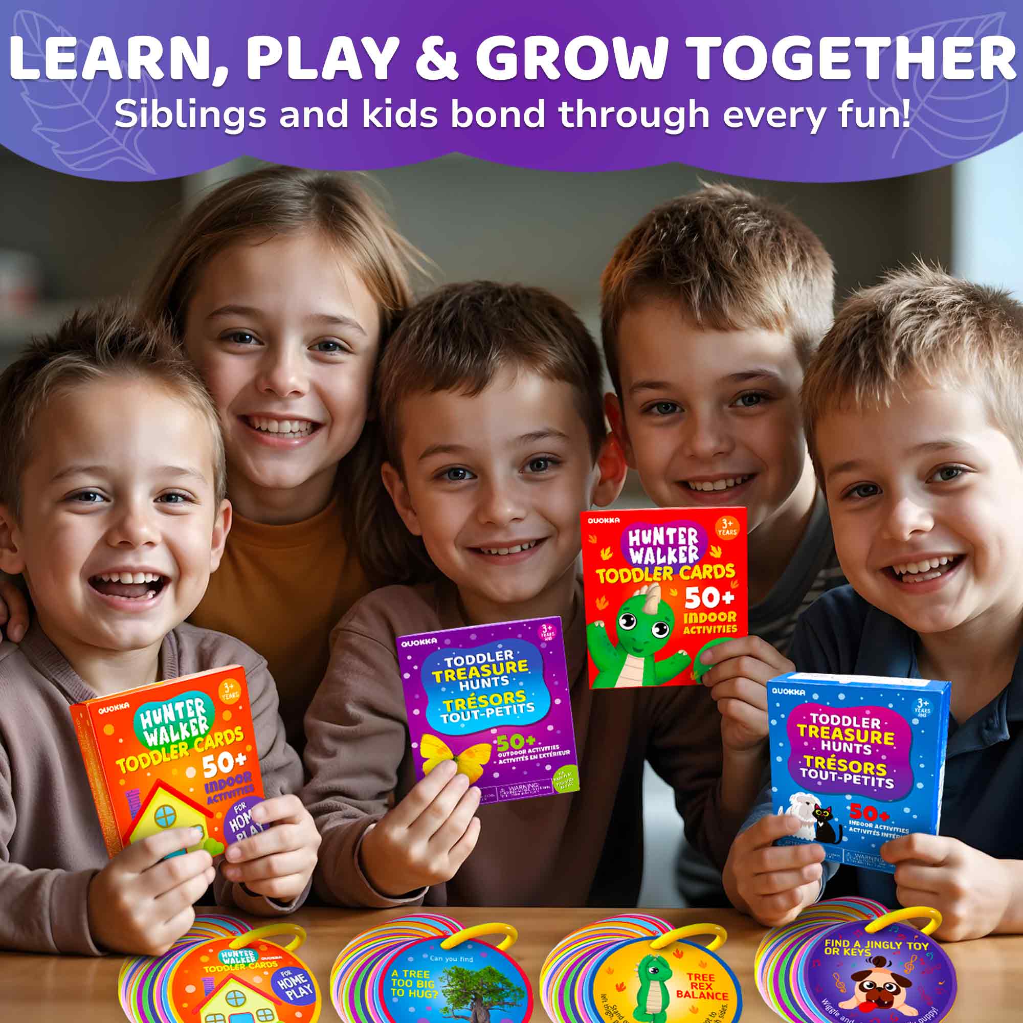 Scavenger Hunt Game for Kids - 50 Cards Activities Outdoor L.2