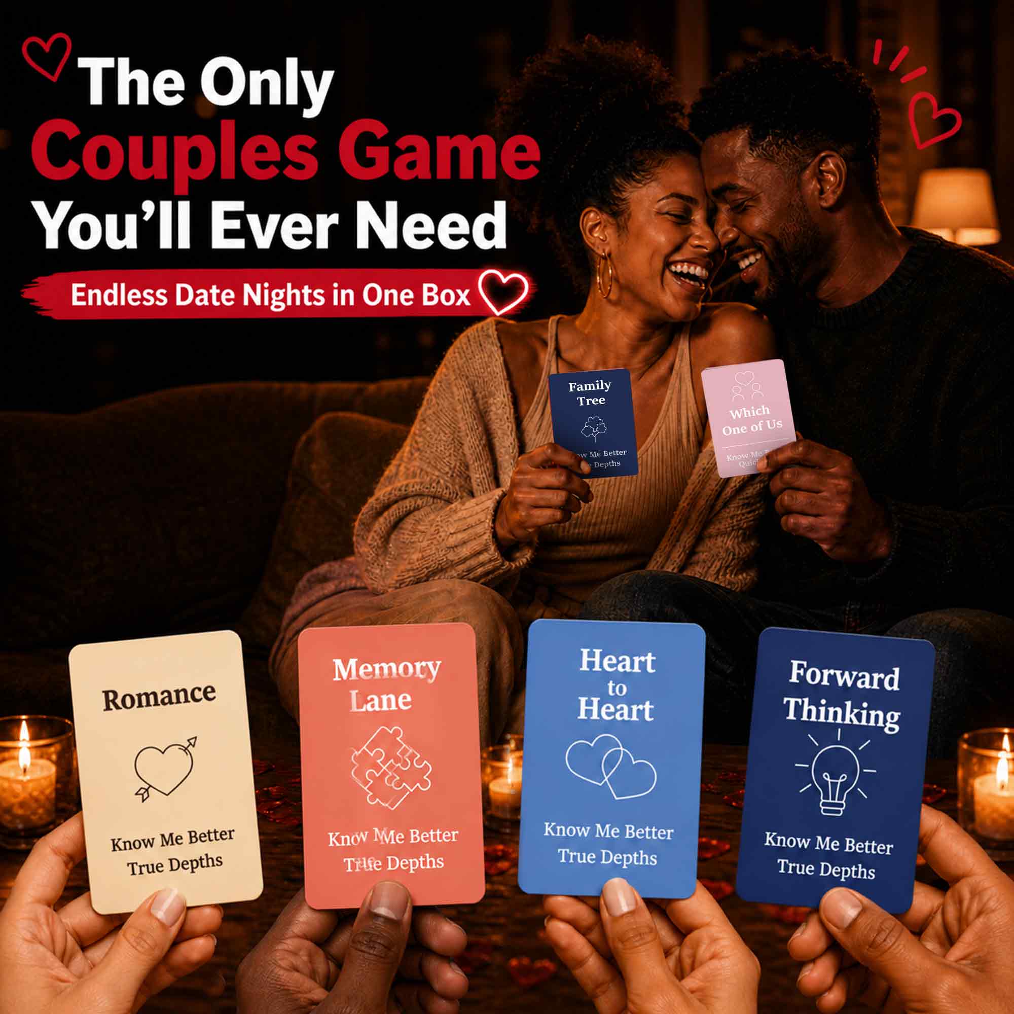 4 Set Card Game for Couples - Know Me Better