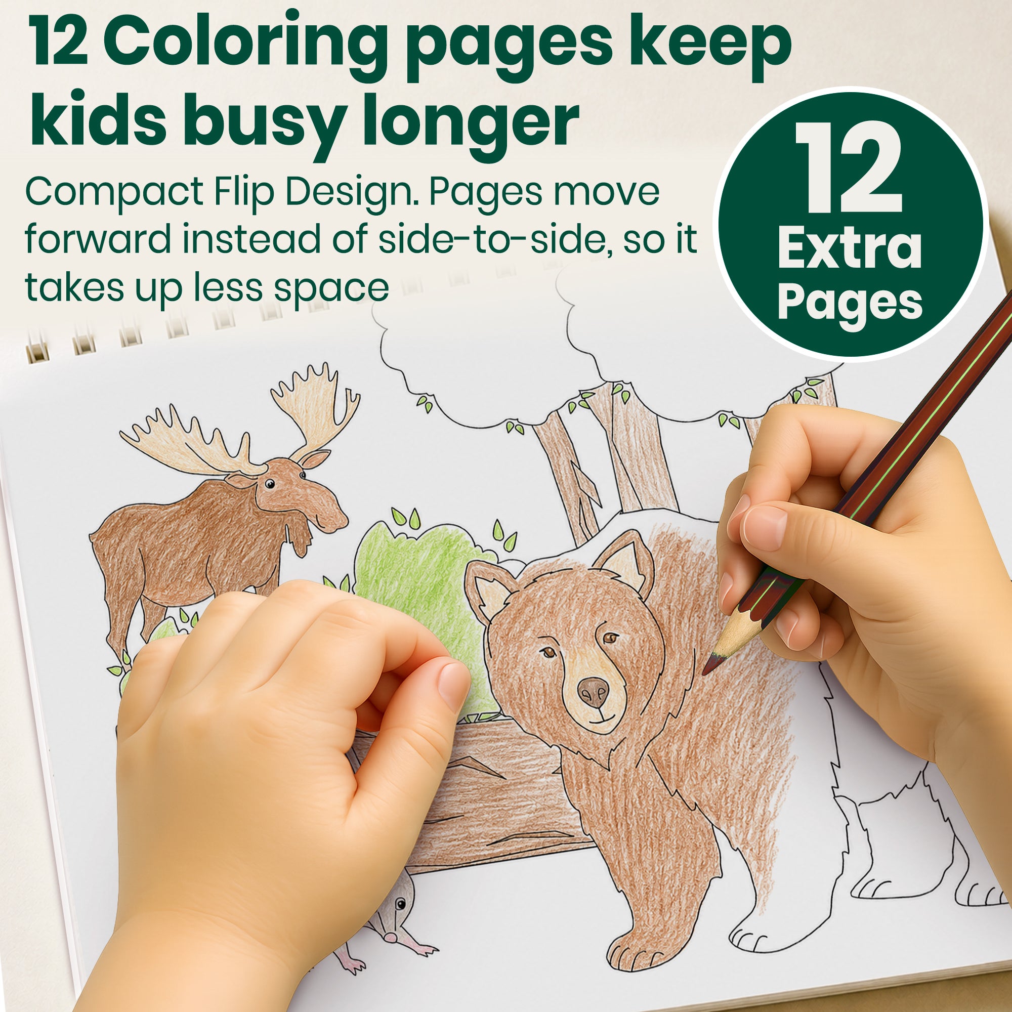 Sticker Book for Kids Farm & Forest - Draw & Stick Creative Workbook