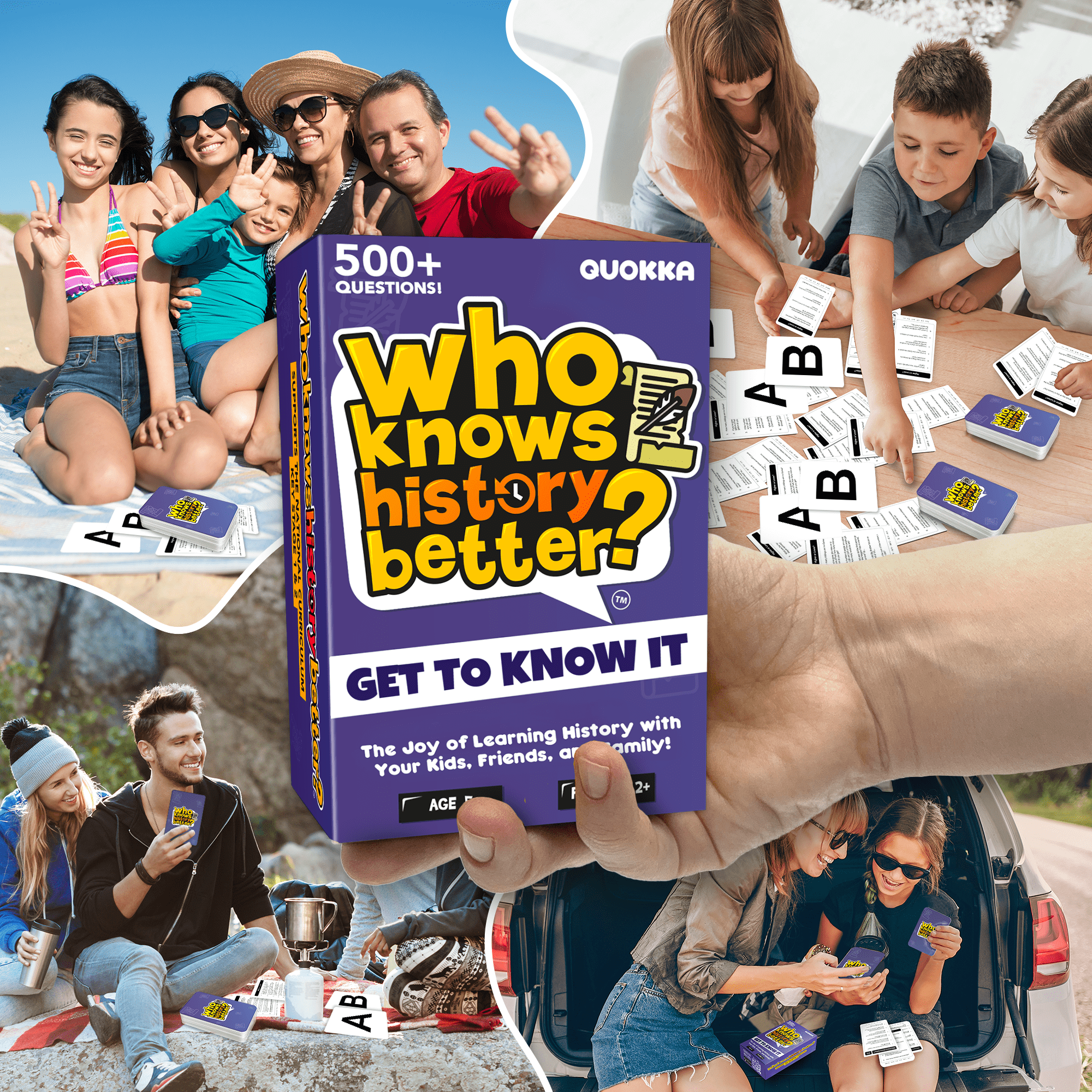 Trivia Game Who Knows History Better? for Kids & Family