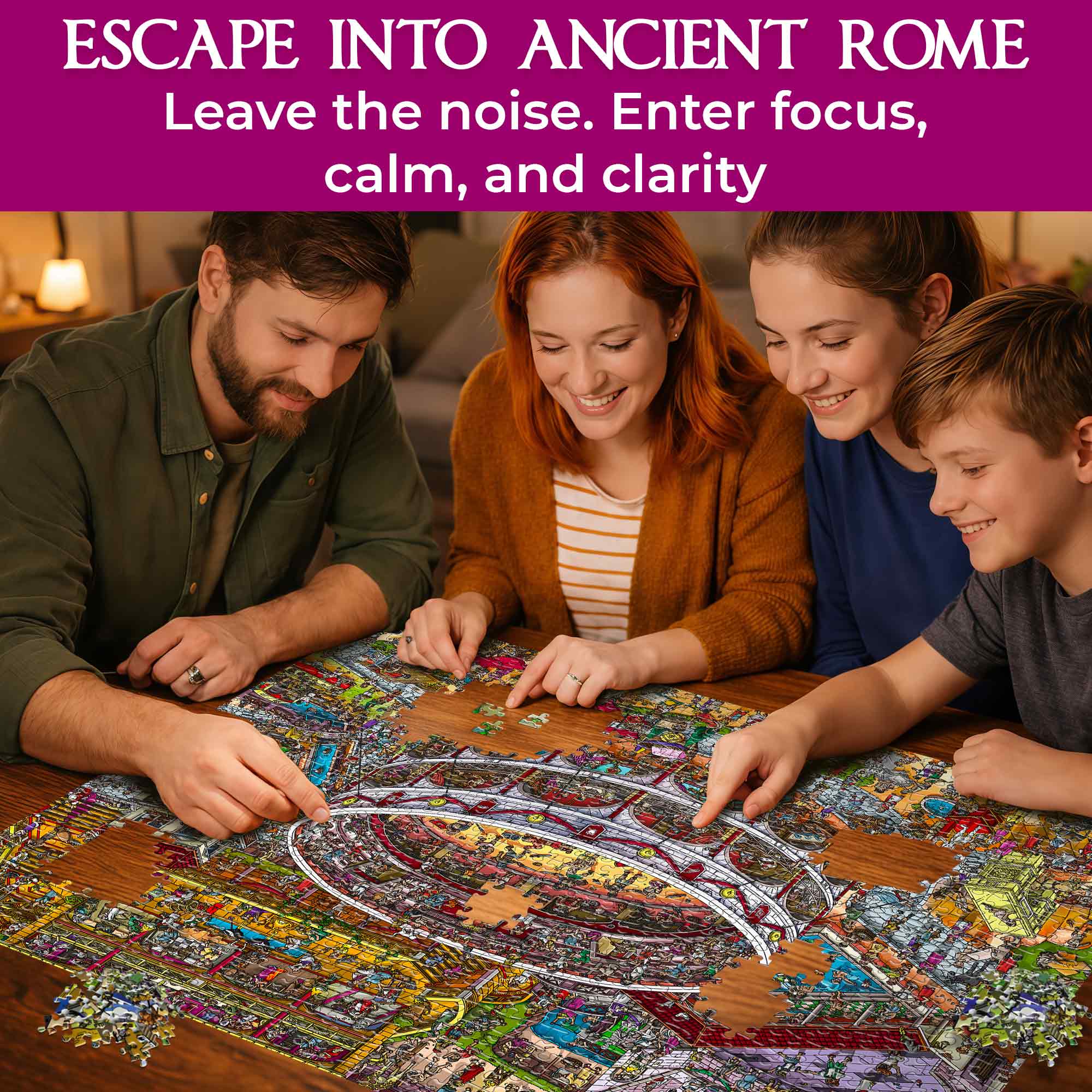 1000 Pcs Puzzle for Adults with Hidden Tasks | Roman Empire