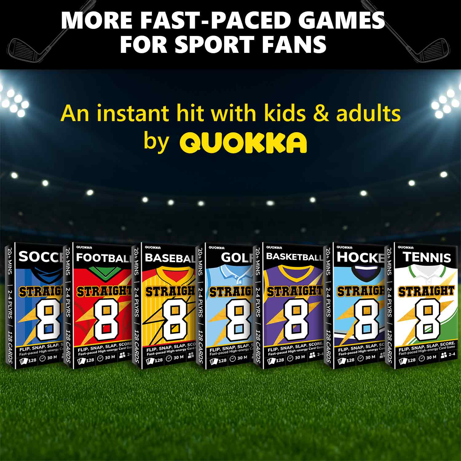 Fast-Paced Golf Card Game for Kids & Adults