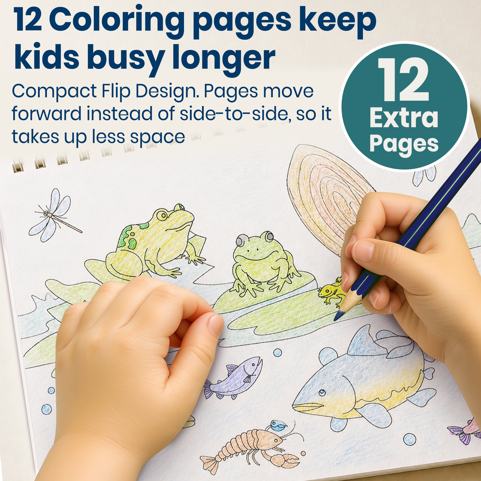Sticker Book for Kids Realistic Animals - Draw & Stick Creative Workbook