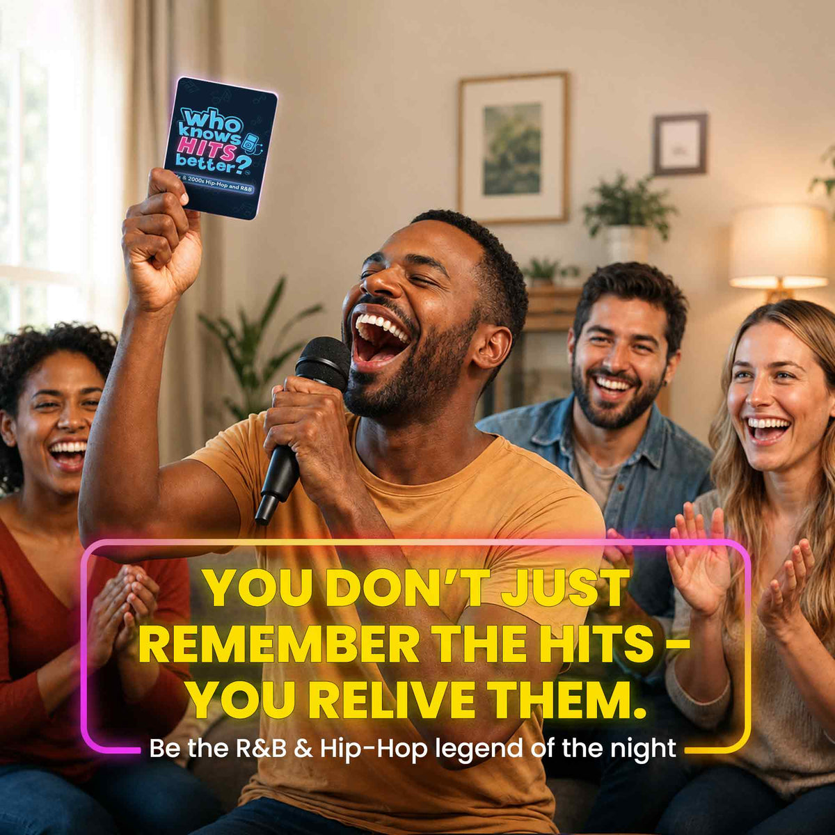 Trivia Card Game - Who Knows Hits Better? 90s & 2000s Hip-Hop & R&B