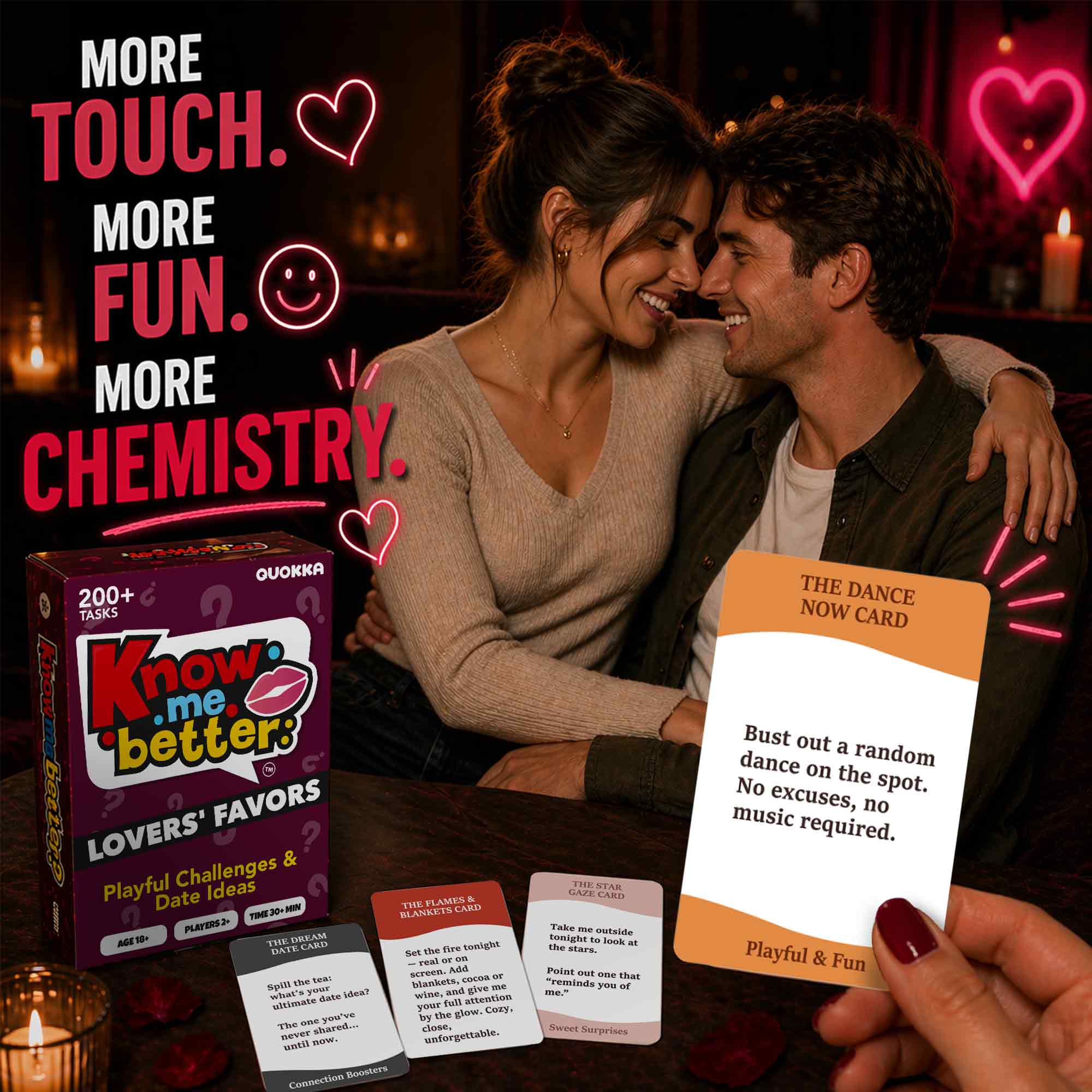 Lovers’ Favors Couples Card Game – Playful Dares & Challenges