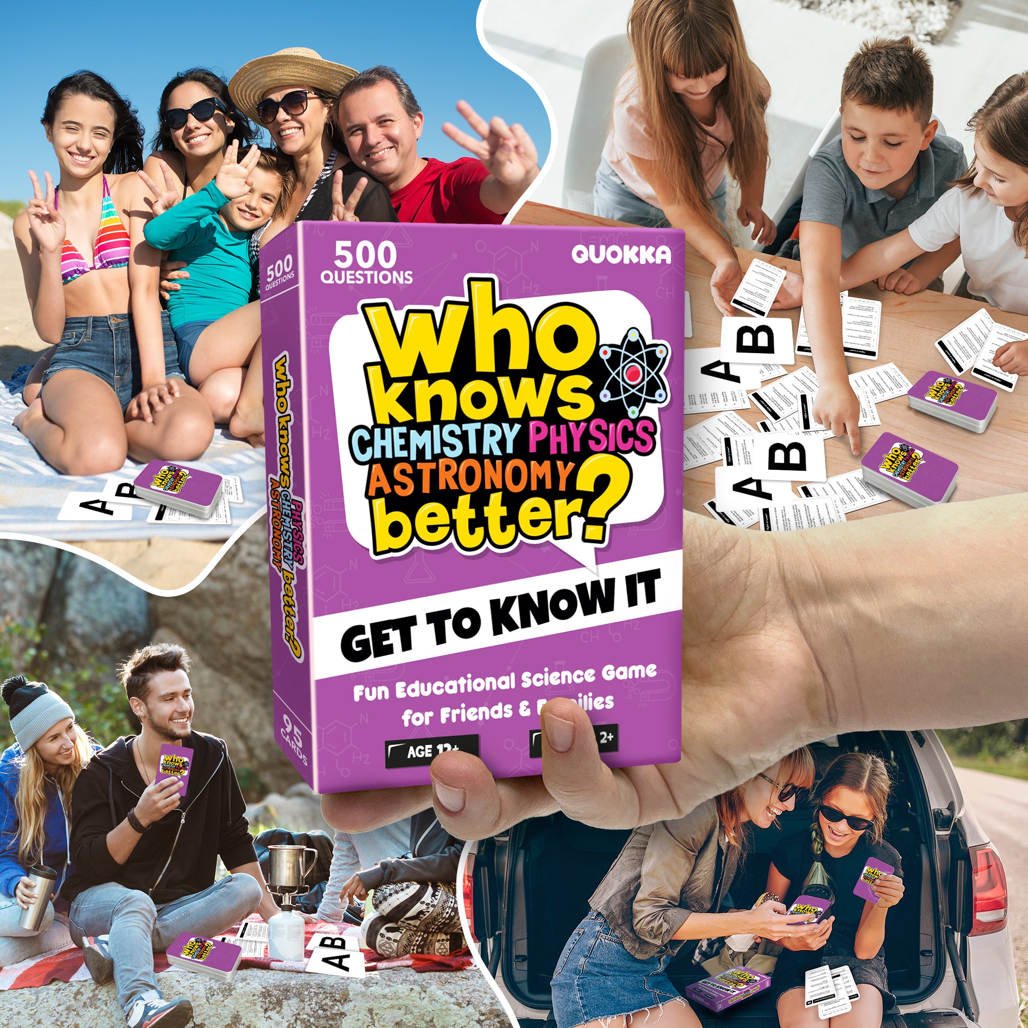 Trivia Family Game Who Knows Science Better? for Adults