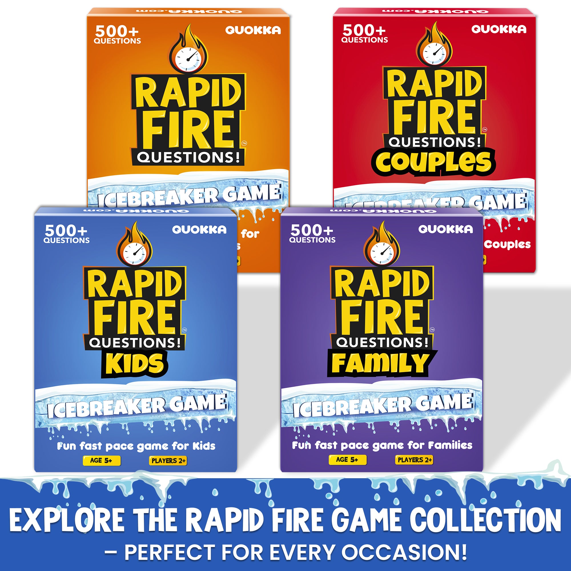 Rapid Fire Conversation Cards Game for Kids I 95 Cards