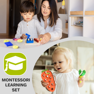 Montessori Toys Wooden Carrot Harvest