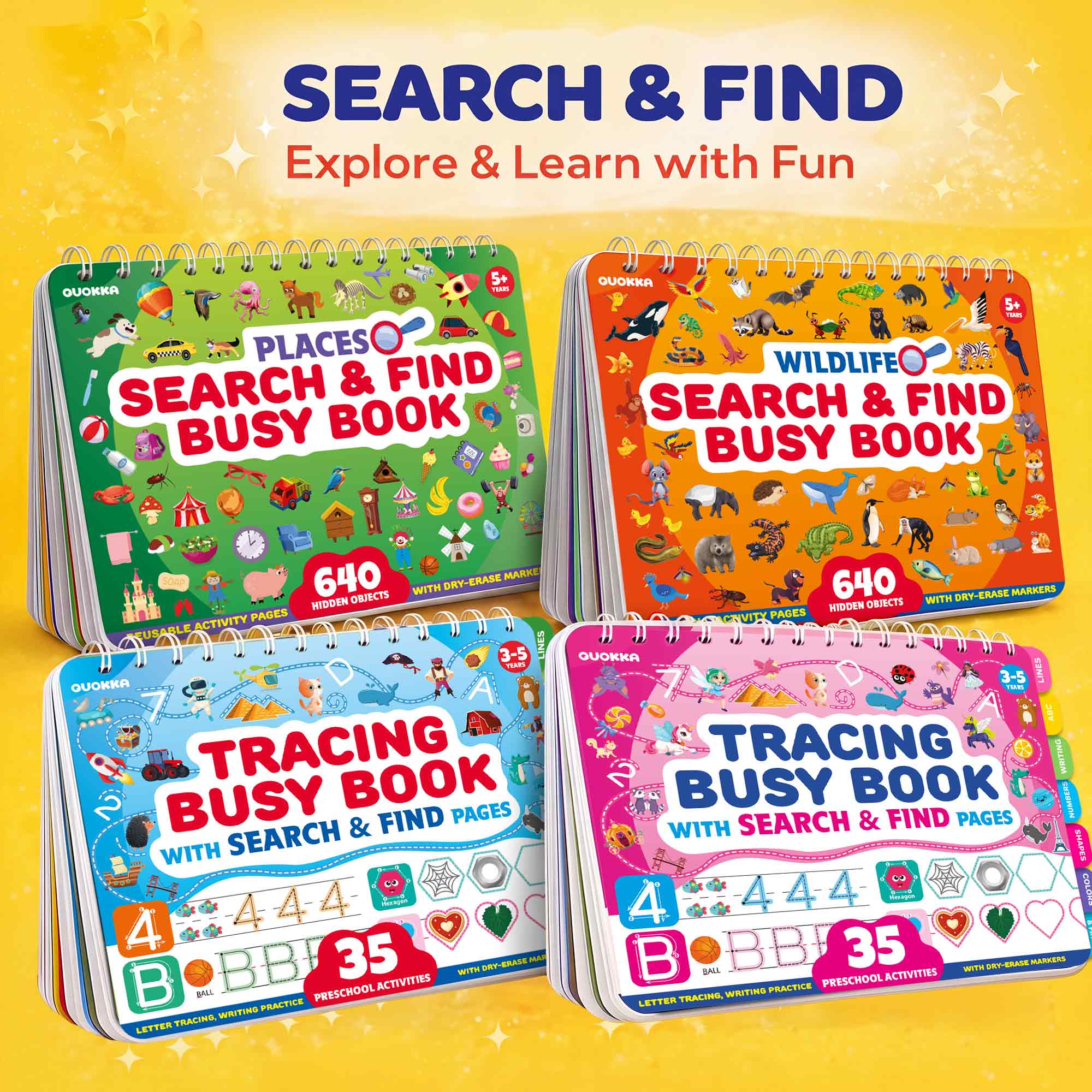 Busy Book for Toddlers - Places I Visit Search and Find Activity
