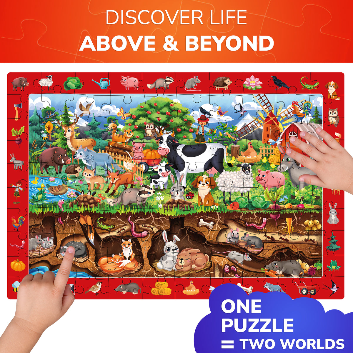 100 Piece Search & Find Puzzles for Kids City and Animals