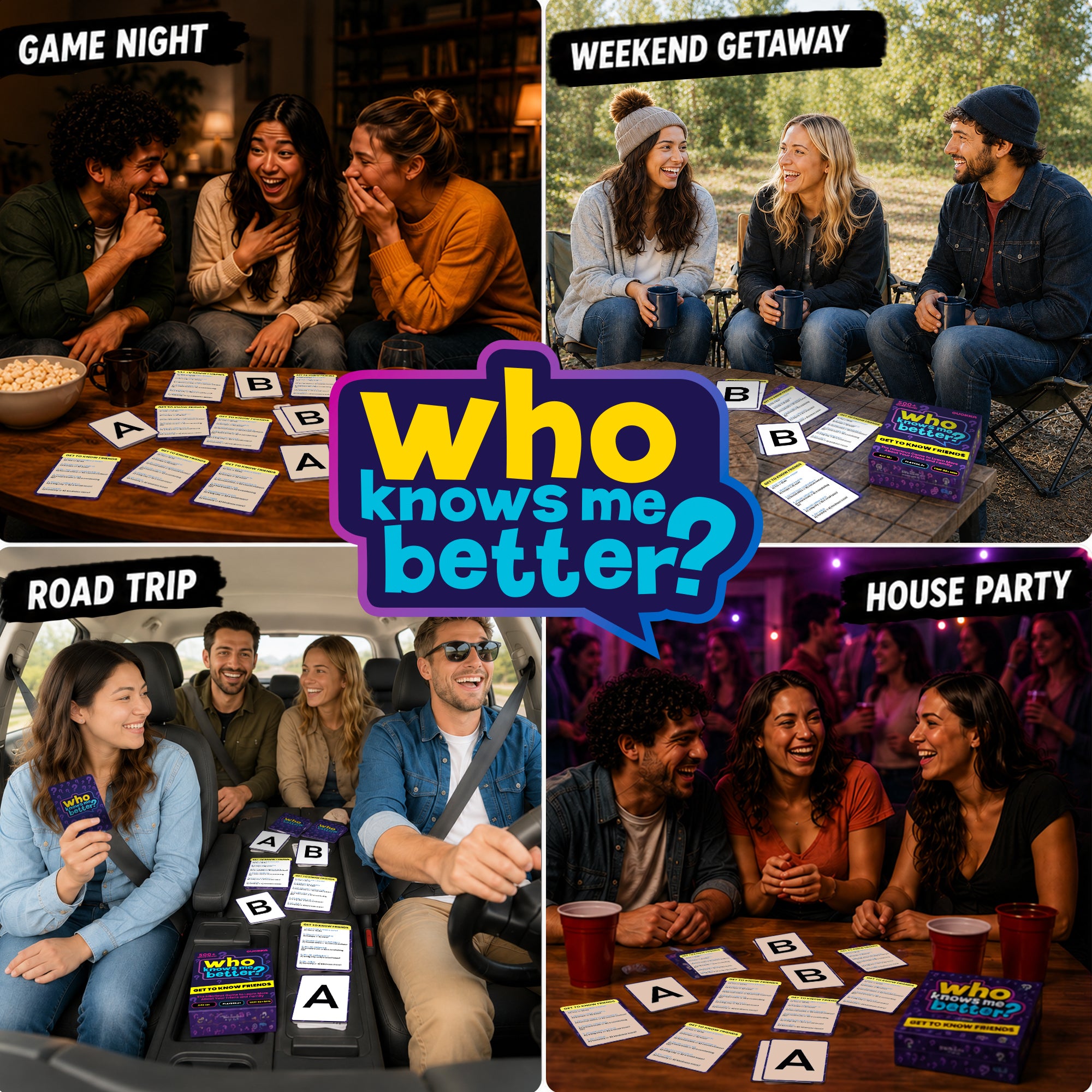 Trivia Game Who Knows Me Better Classic | Friends & Family